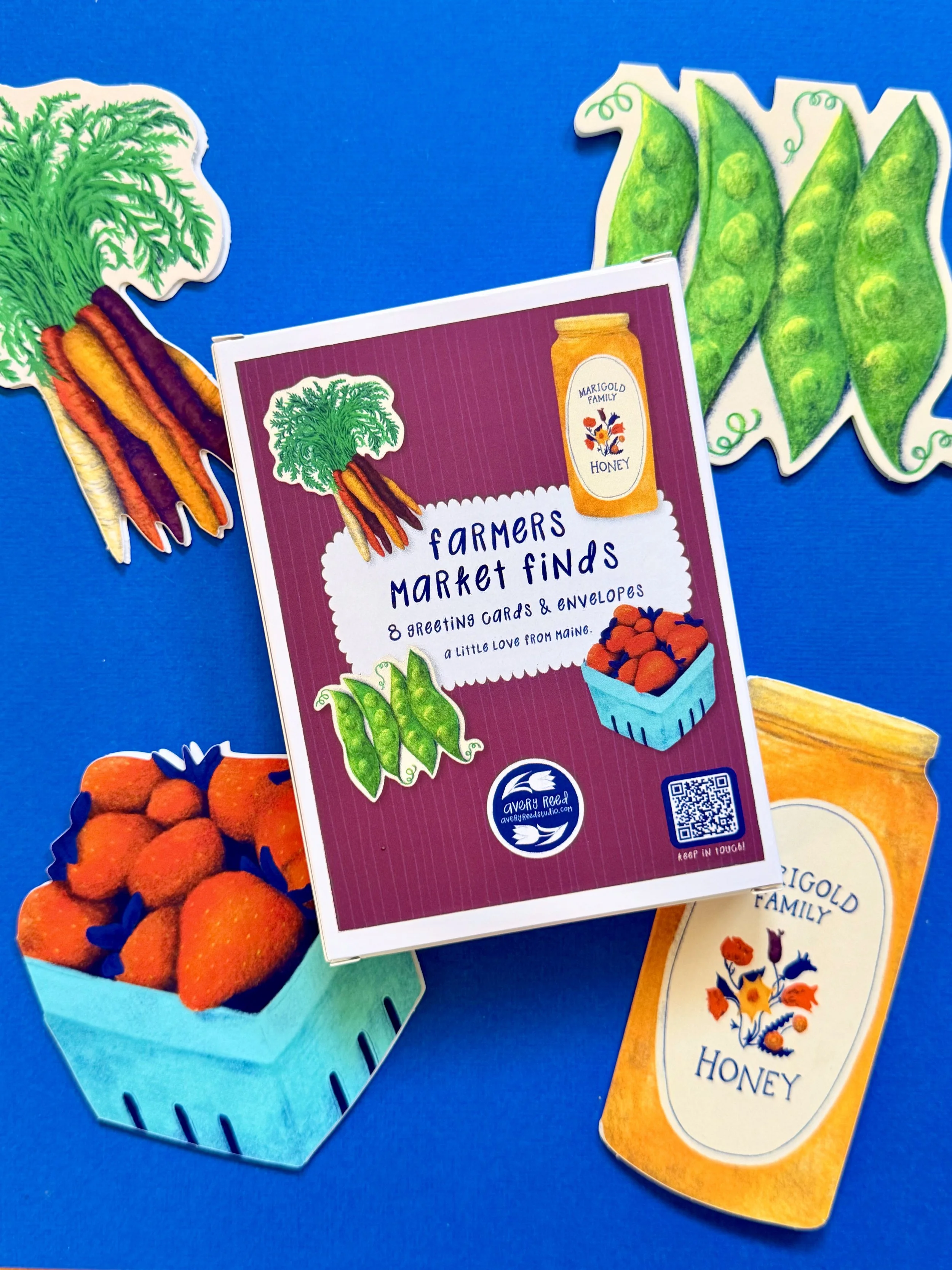 Farmers Market Finds Die-Cut Stationery Set