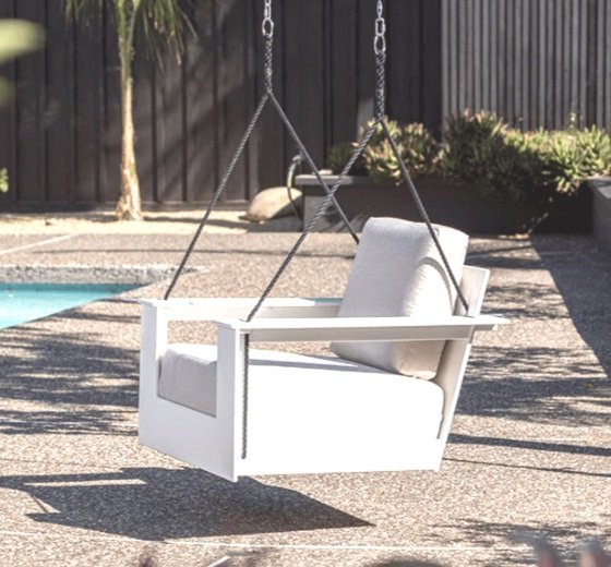 Outdoor furniture made from recycled plastic