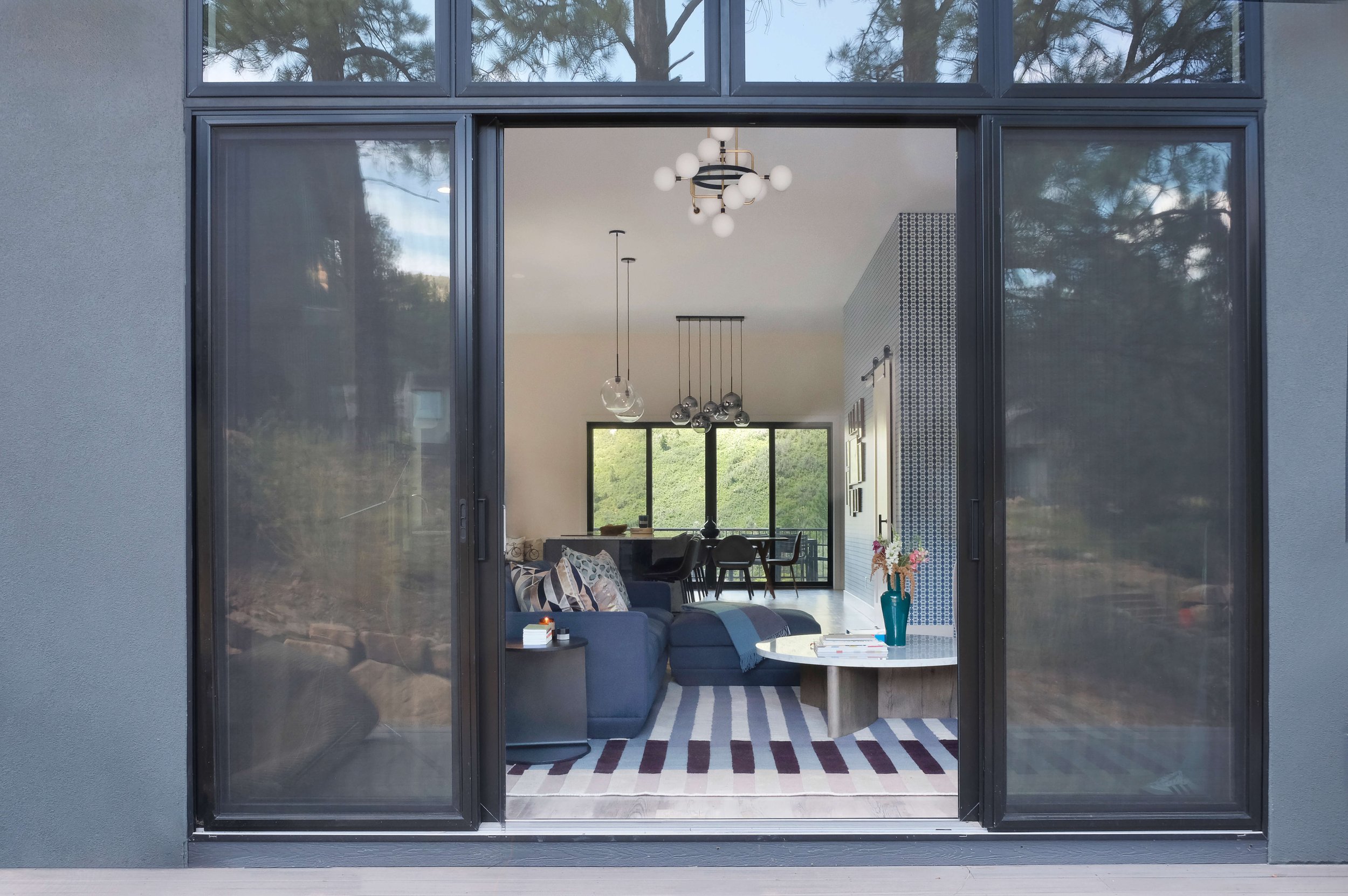 Dorothy Parker Durango Interior Design Contemporary Living Room Blue and white.jpg