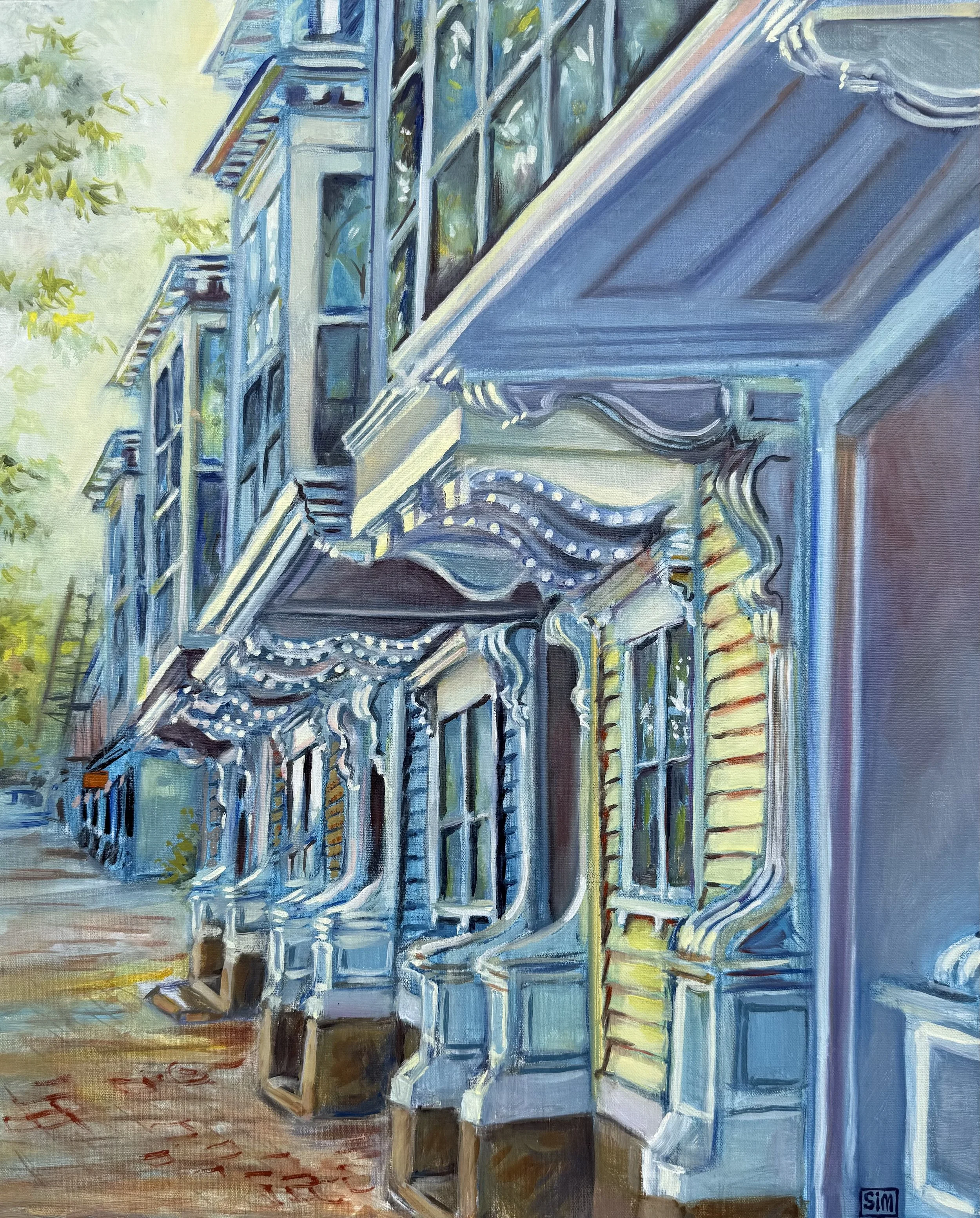Benefit Street 16x20 oil on linen panel