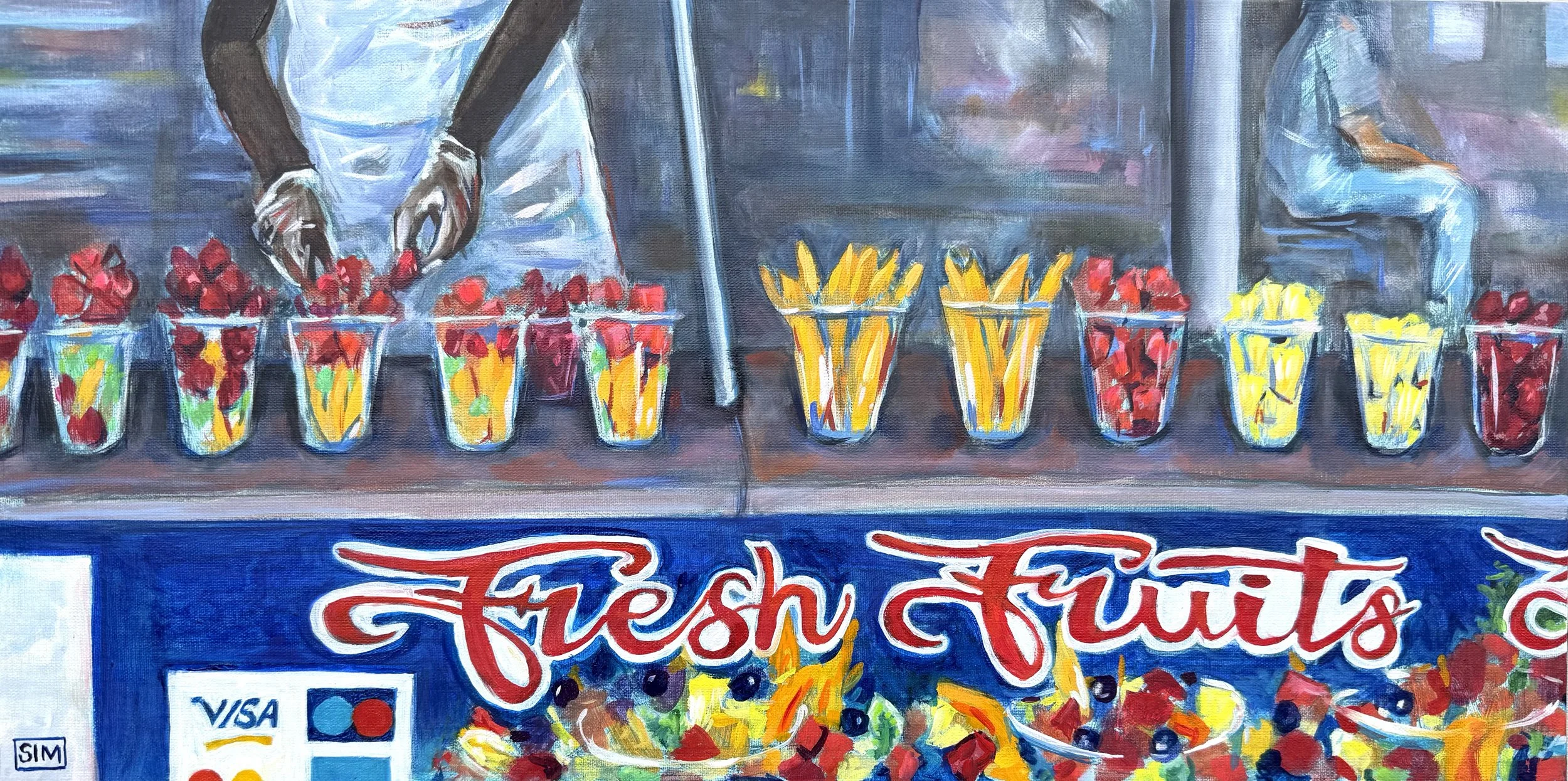 Fruits of Labor 20x10 oil on linen panel