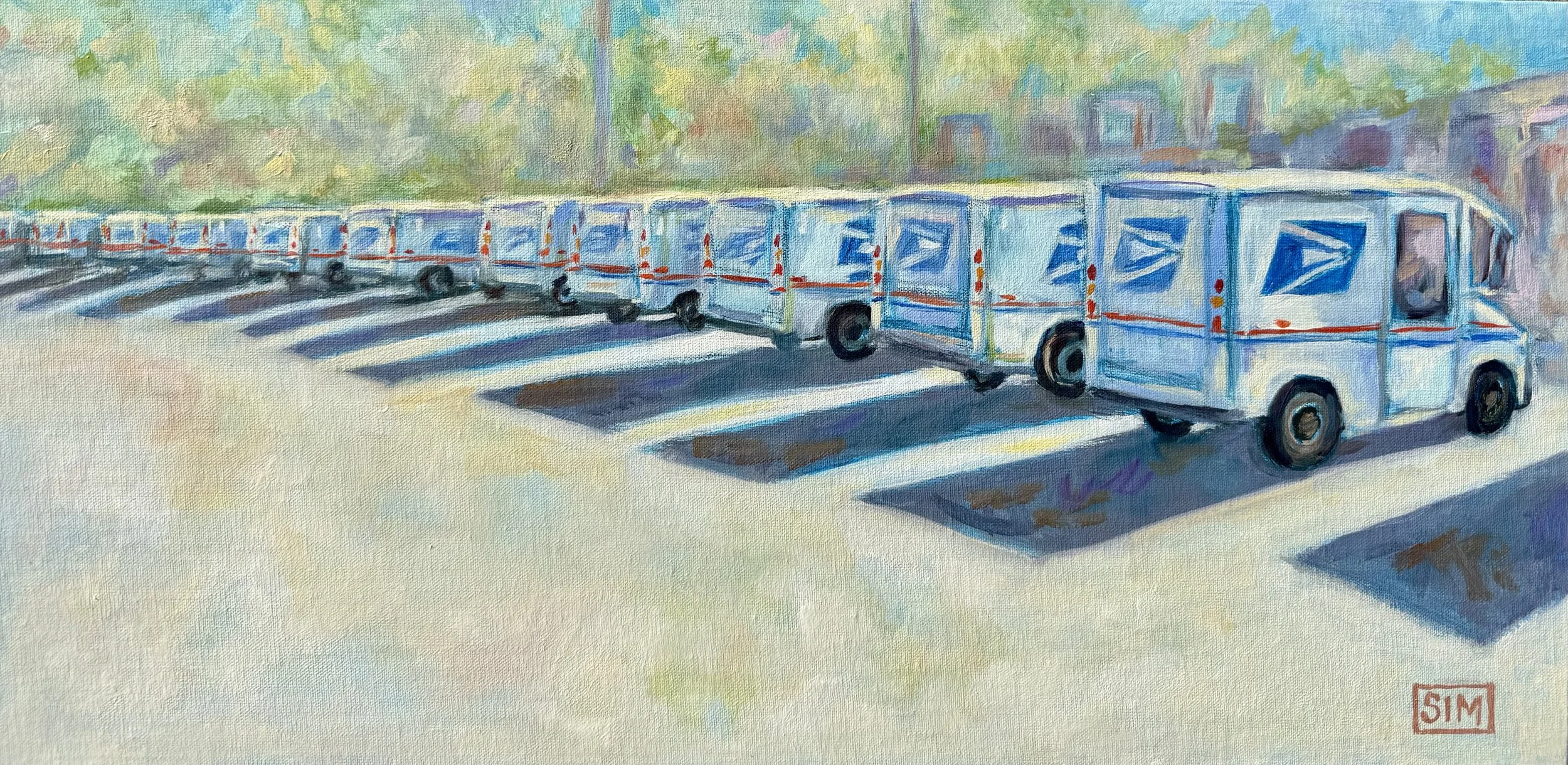 Echoes in Transit 20x10 oil on linen panel