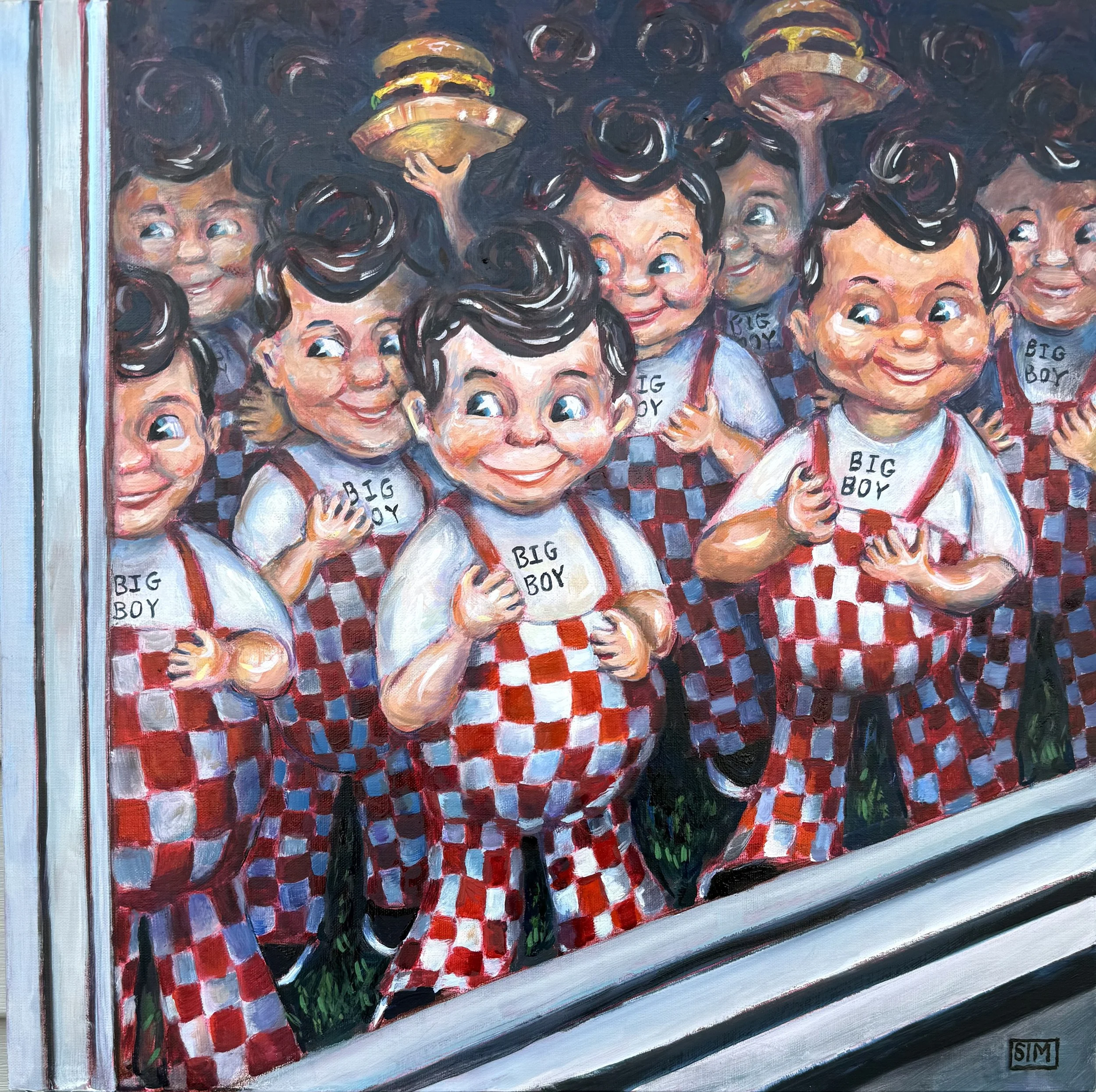 Big Boys Don't Cry 16x16 oil on linen panel