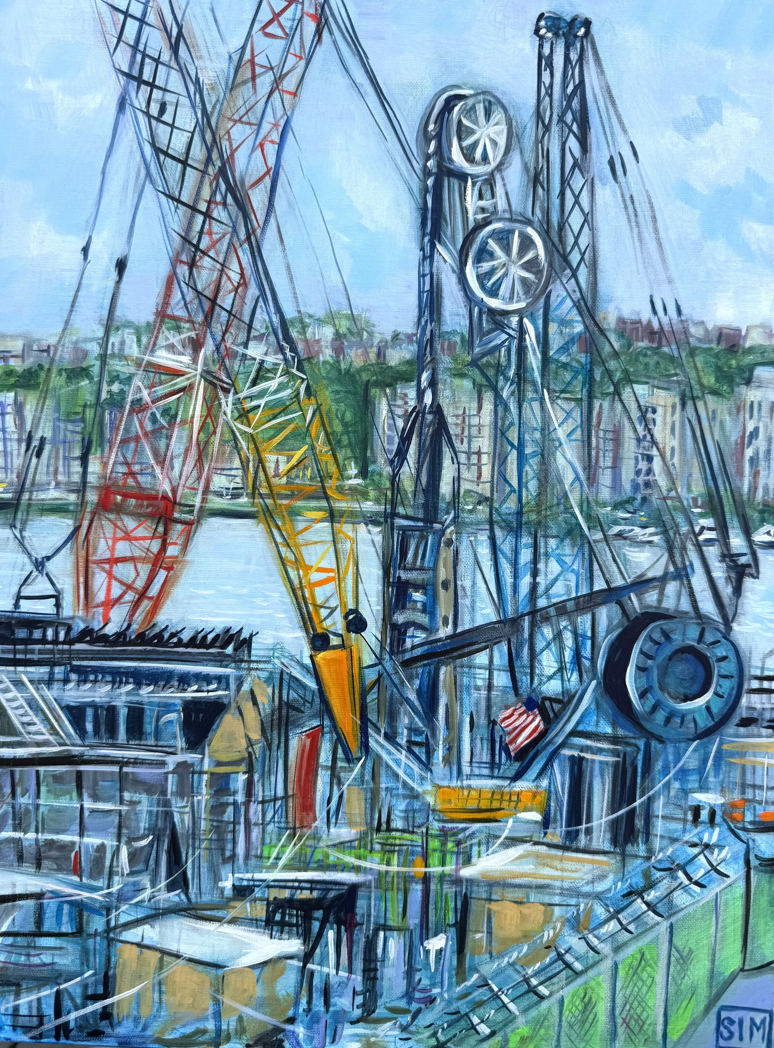 Grid Construct 12x16 oil on linen panel
