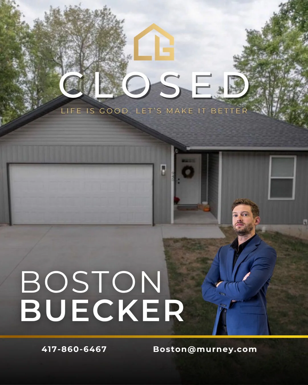 Congratulations to Boston and his clients on their new home! 

#417Realtor #RealEstate #Realtor #RealEstateTeam #417RealEstate