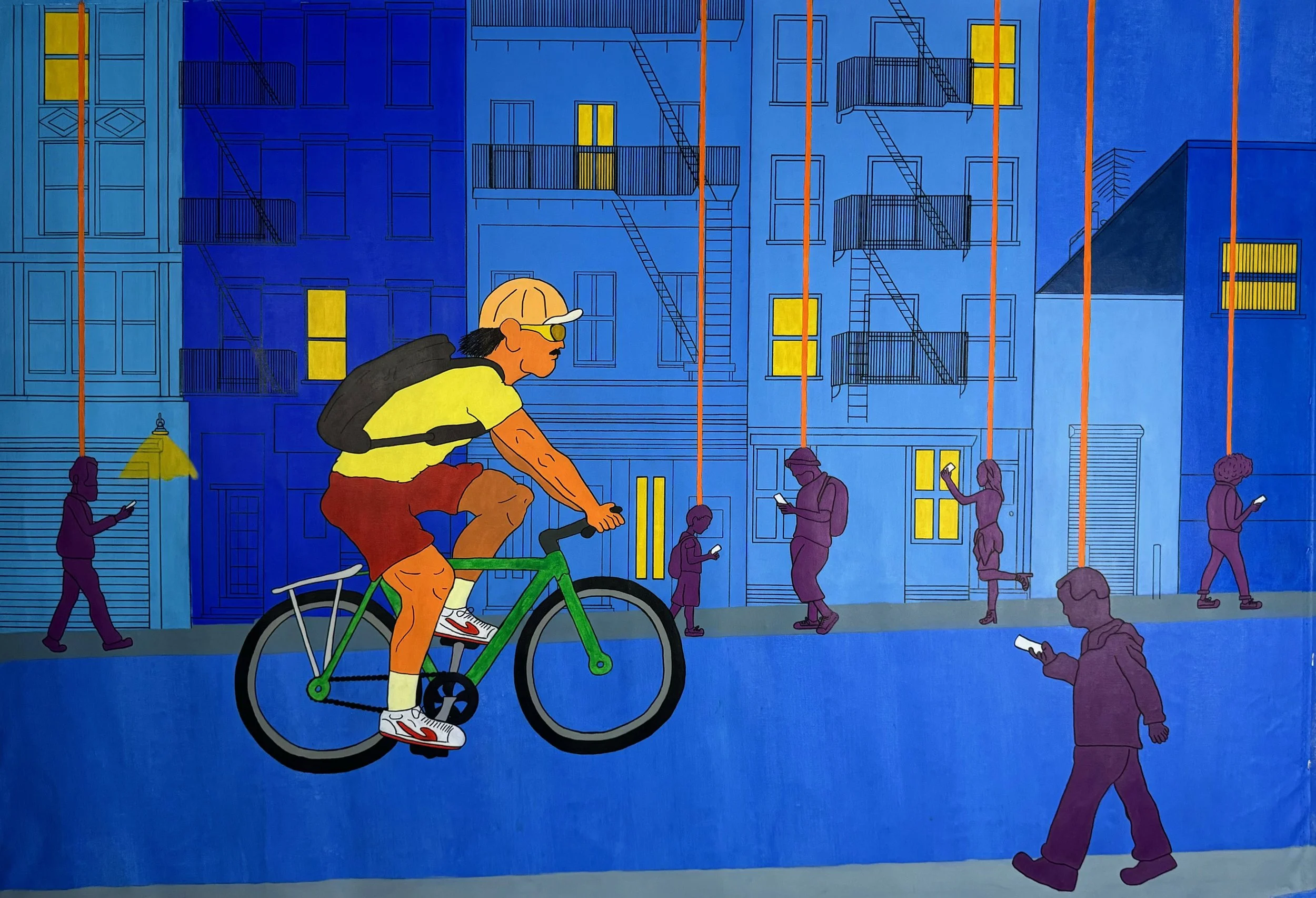 Me And All My Friends,2025. Acrylic / Canvas 65 Inches by 45.5 Inches 