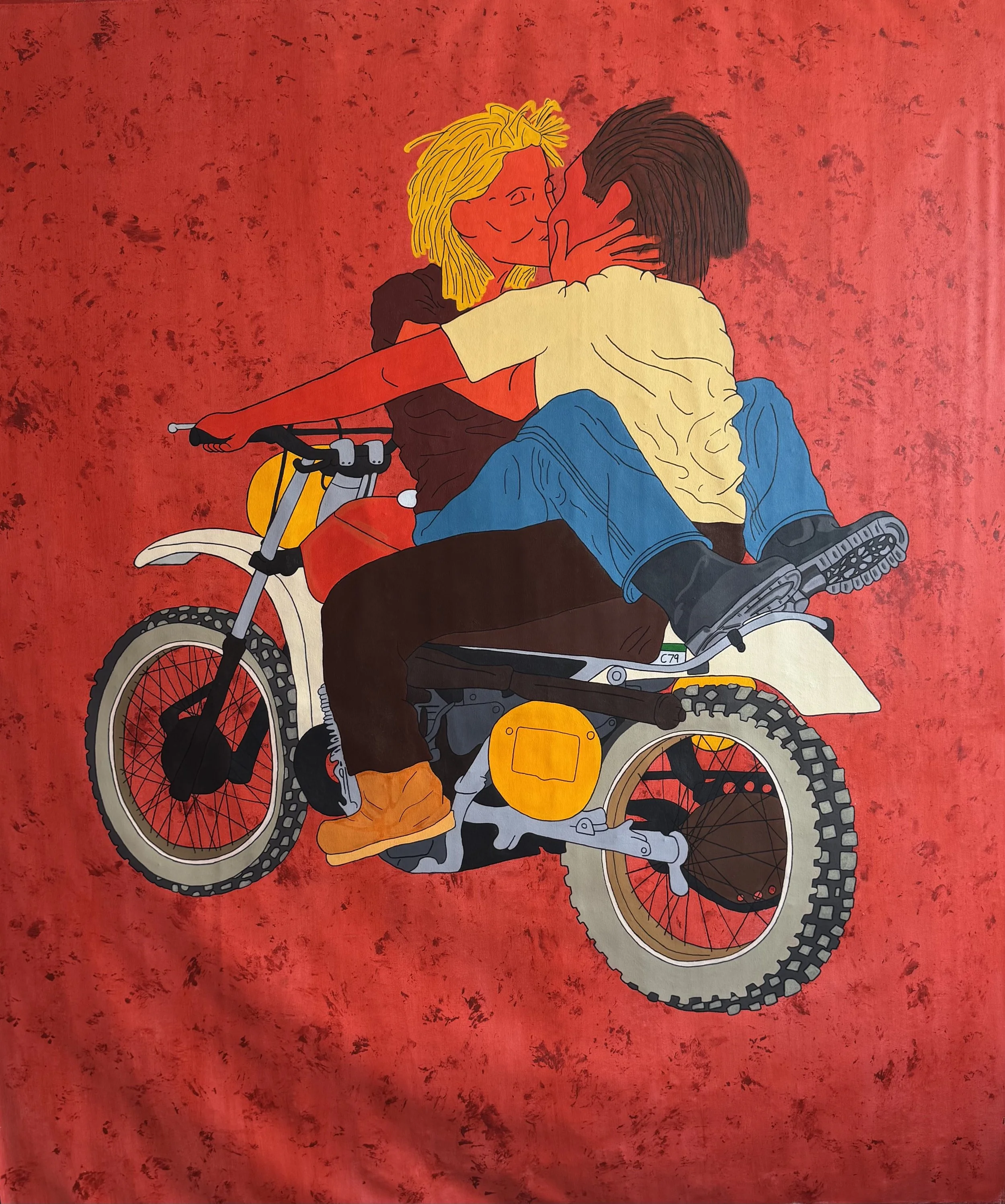 Safety First,2026. Acrylic / Canvas 65 Inches by 55.5 Inches 