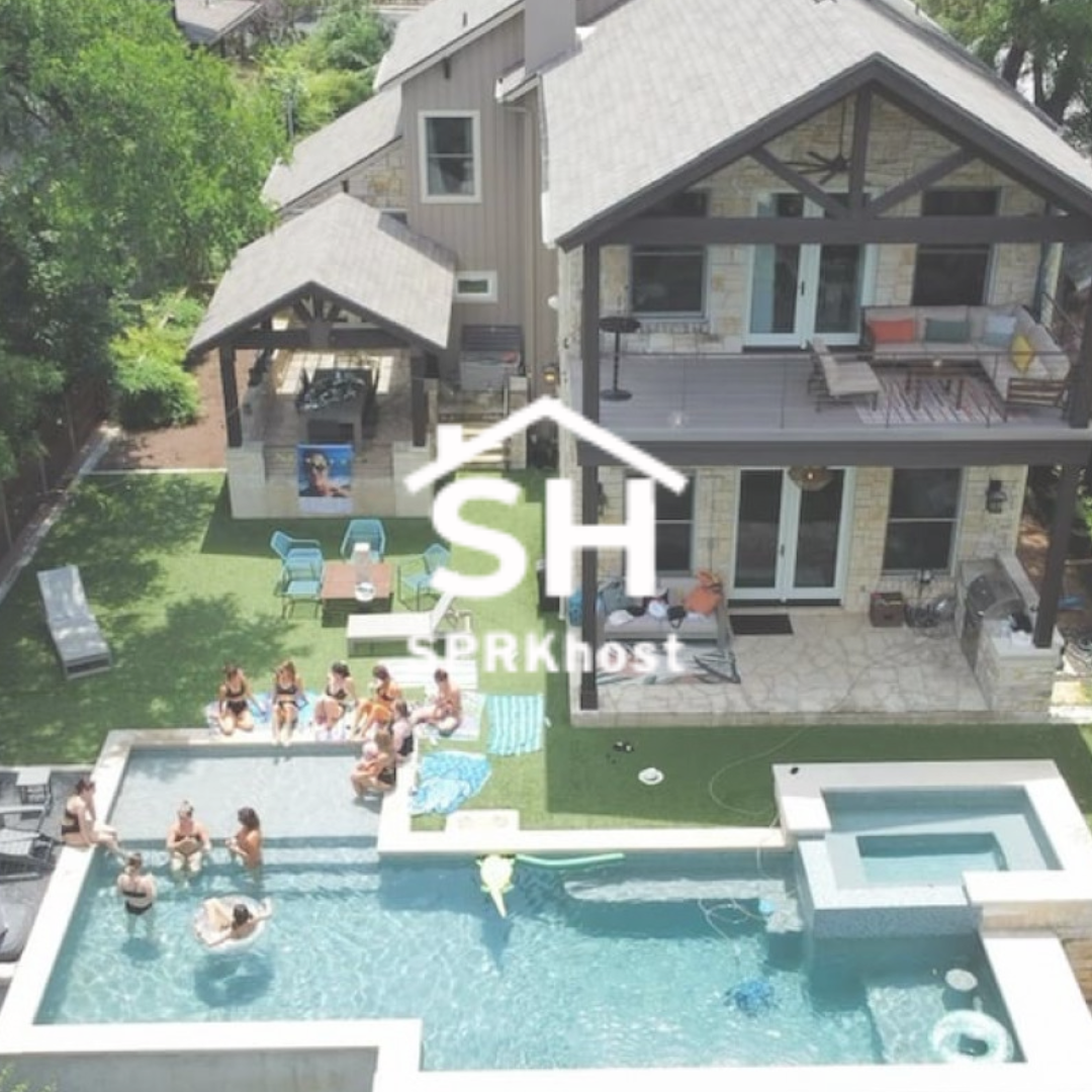 home rental in Austin texas with a pool and views