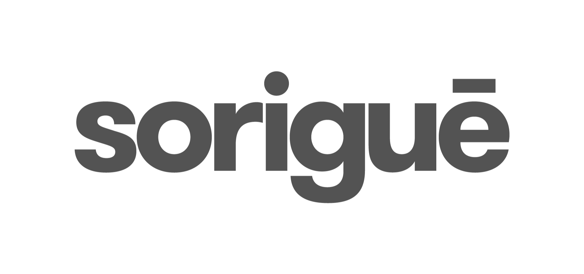 Texto que dice 'Sorige' en letras grandes y negras sobre un fondo blanco.