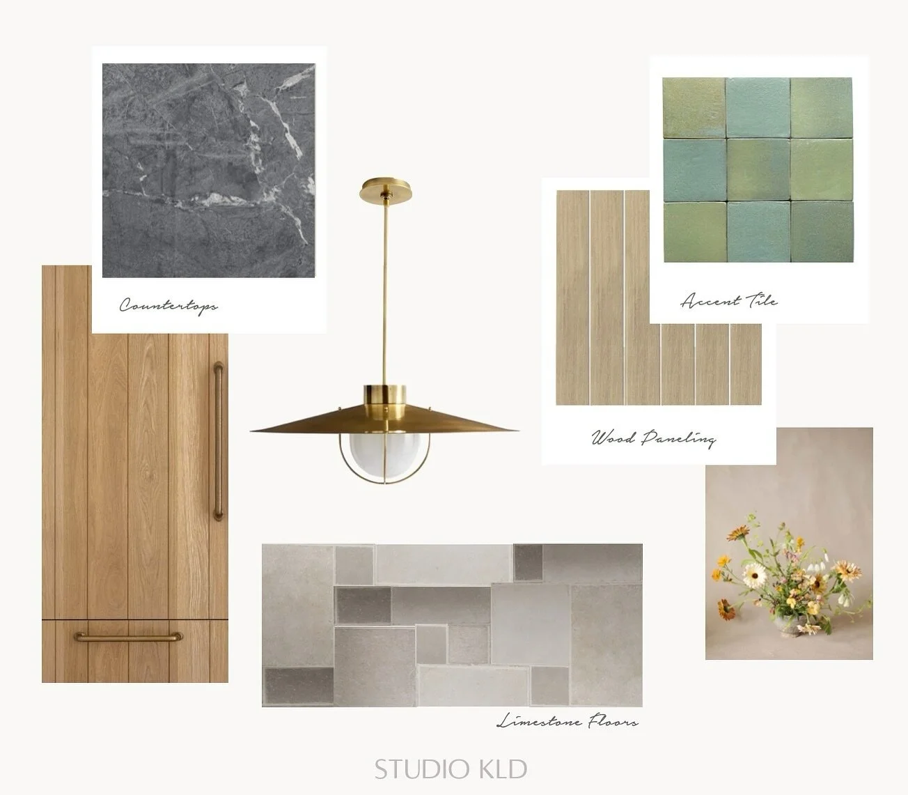 These limestone floors ✨

Soapstone counters, white oak paneled cabinetry, aged brass hardware and pops of green. I&rsquo;m obsessed 💚 

#interiordesign #brass #soapstone #whiteoak #limestone #tumbledstone #kitchendesign #chaletstyle #chaletdesign #