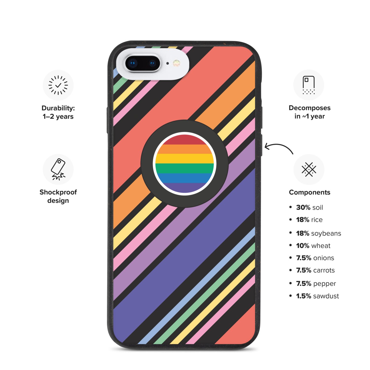 Source Rainbow iPhone Case (Eco-Friendly) — The Source LGBT+ Center
