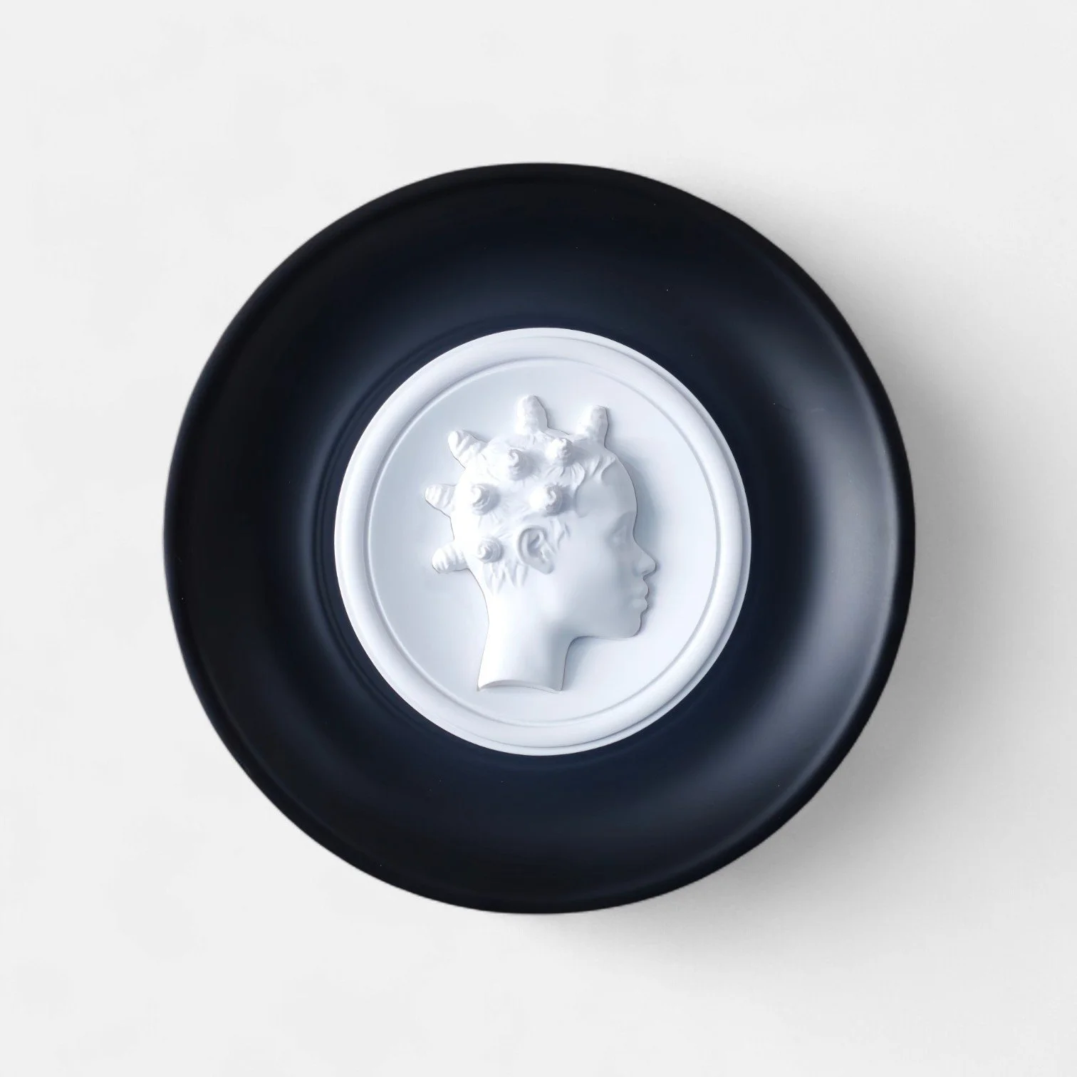 Bantu Knot Bas Relief Wall Sculpture