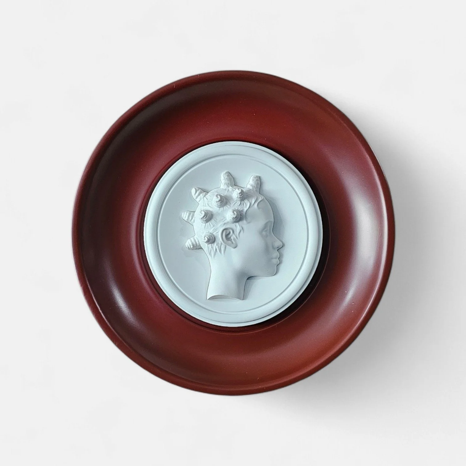 Bantu Knot Bas Relief Wall Sculpture