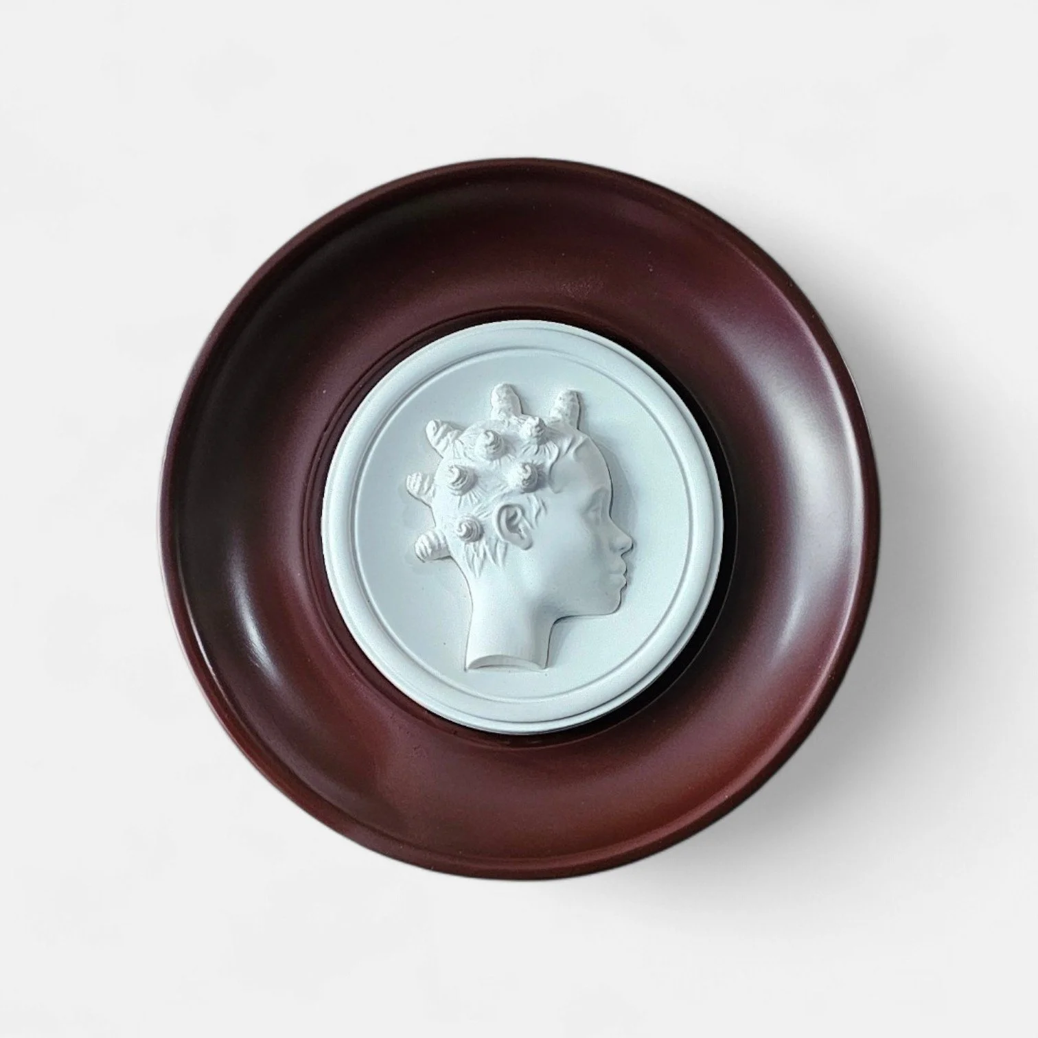 Bantu Knot Bas Relief Wall Sculpture