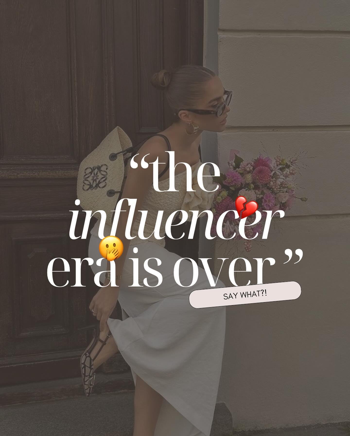 Is influencer marketing dying? 👇

Nope, not even close actually. 

There is space for you and it is NOT too late ❤️ being an influencer is a real job + my students are killing it everyday in the industry! 

Comment: LEARN

For my ebook to get starte