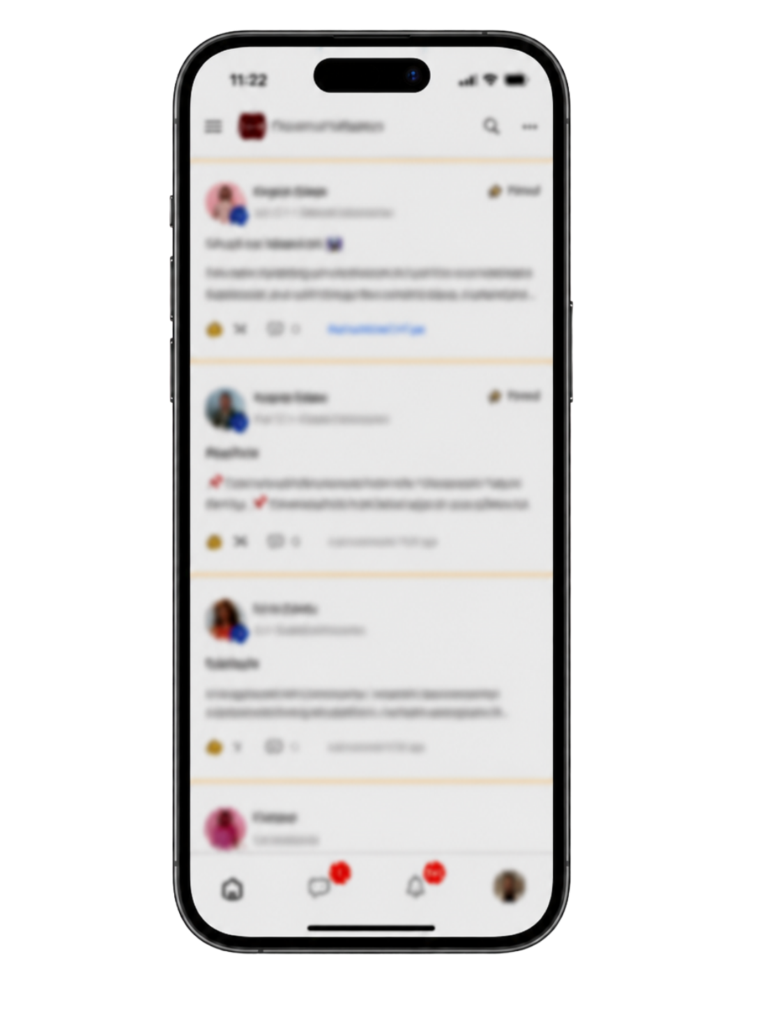 The Art of Influence community on phone
