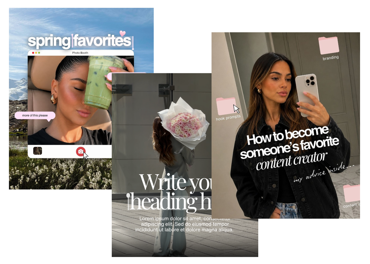Canva template previews
