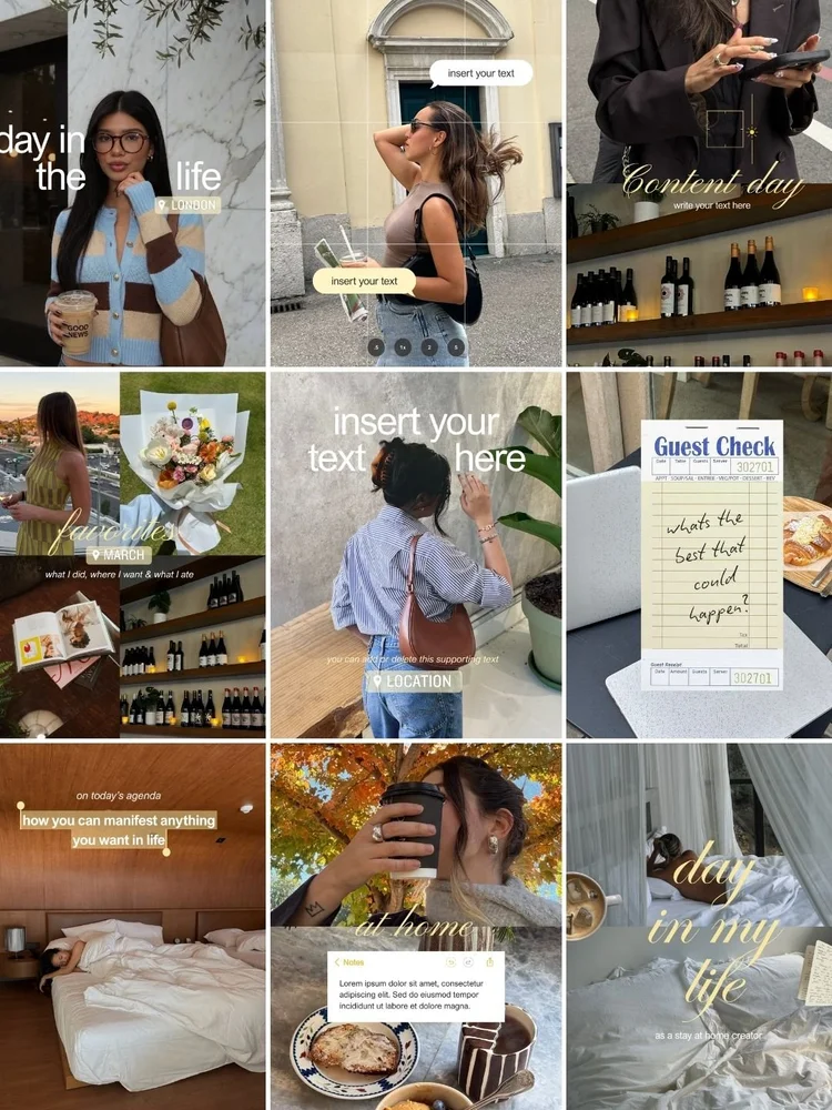 Lifestyle Collection Canva templates