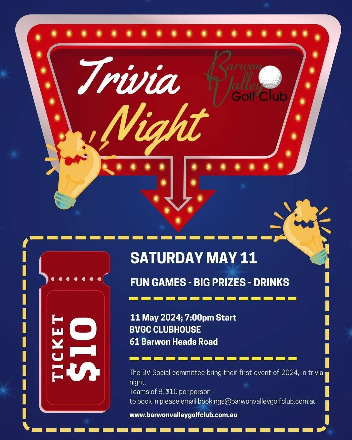 Events Link to Calendar — Barwon Valley Golf Club