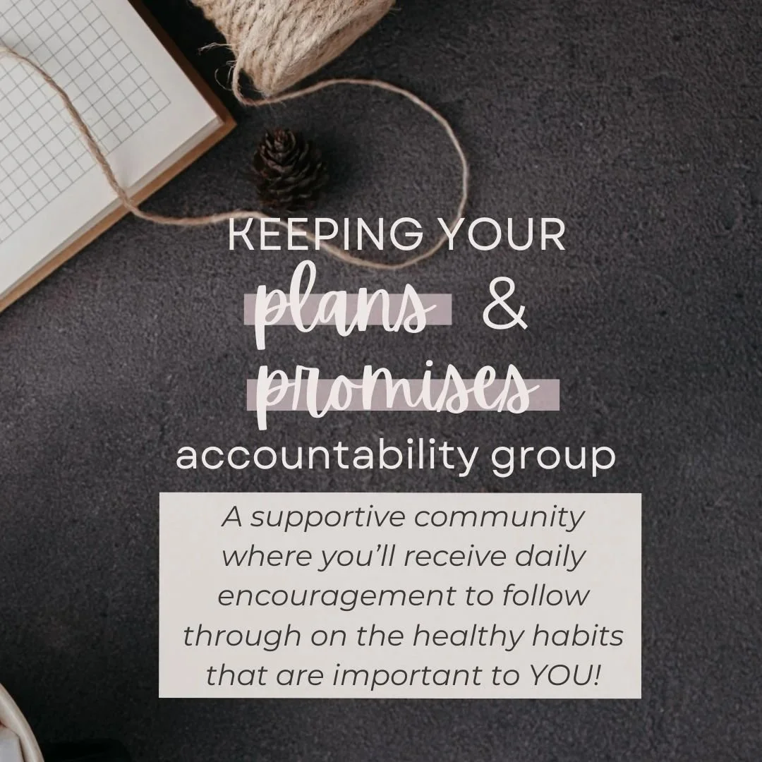 Keeping Your Plans & Promises Accountability Group