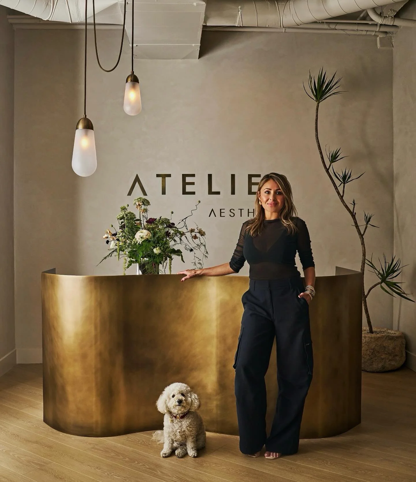 We had so much fun creating this beautiful space for @nurse.nat.aesthetics she is now open for all your beauty needs✨ @atelieraesthetix