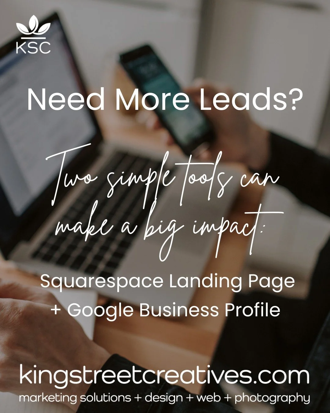 Get found. Build trust. Generate inquiries.

Interested in learning more? Reach out to hello@kingstreetcreatives.com

#brand #creativeservices #designforbusiness #marketingresults #clientexperience