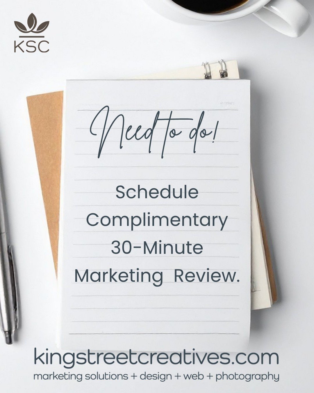Thirty minutes. One conversation. Zero obligation.

A surprisingly productive way to procrastinate everything else on a to-do list.

✅ schedule your complimentary marketing review today

📩 reach out to hello@kingstreetcreatives.com

#brand #marketin