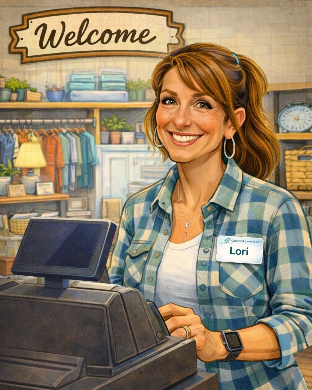 The Retail Floor Has a Leader. Now It Needs a Frontline Volunteer Team.

Meet Lori, Retail Manager at Crossfire Thrift. She&rsquo;s setting the tone for opening day &mdash; welcoming, organized, mission-forward. Now she&rsquo;s building her frontline