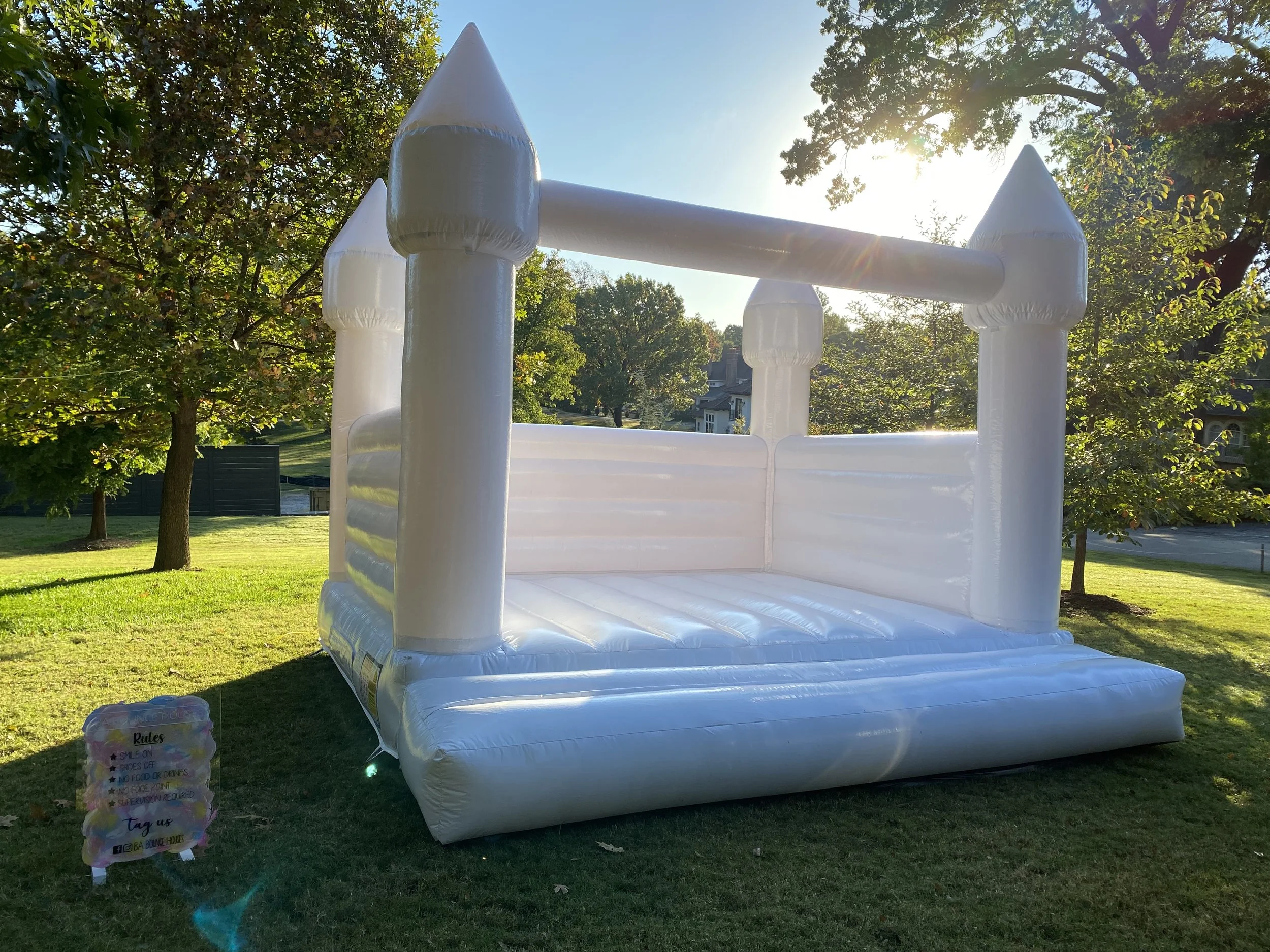 BA Bounce Houses White Bounce House Pastel Bounce House Bounce