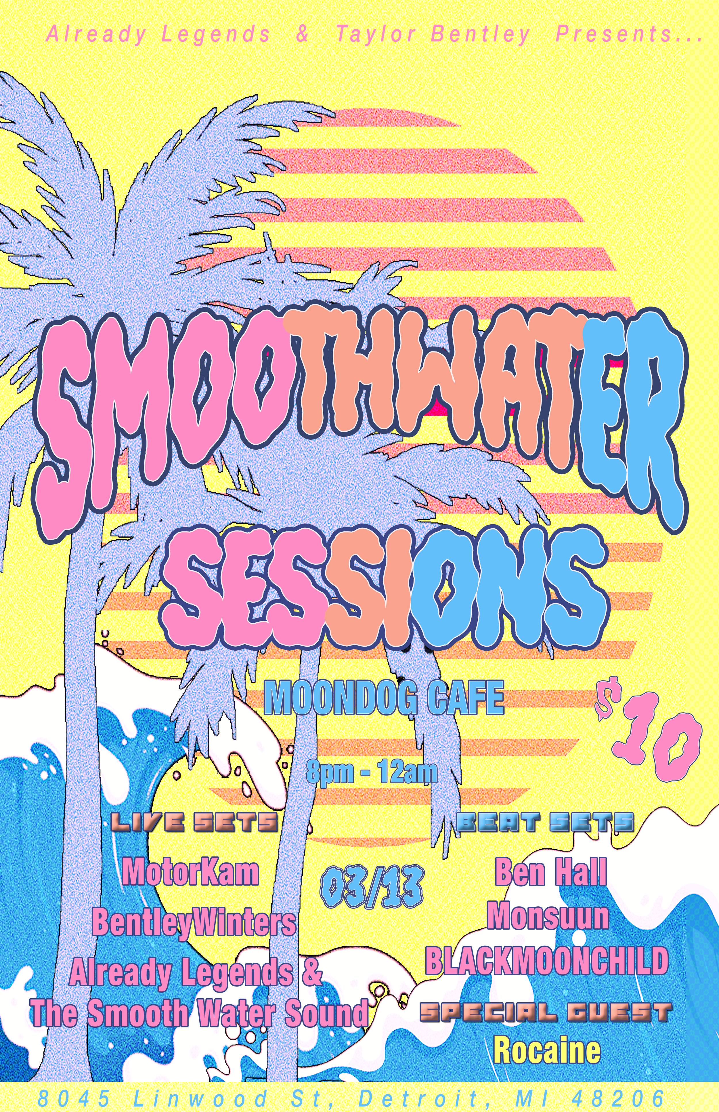 smooth water session 3/13, 2026 @ moondog cafe