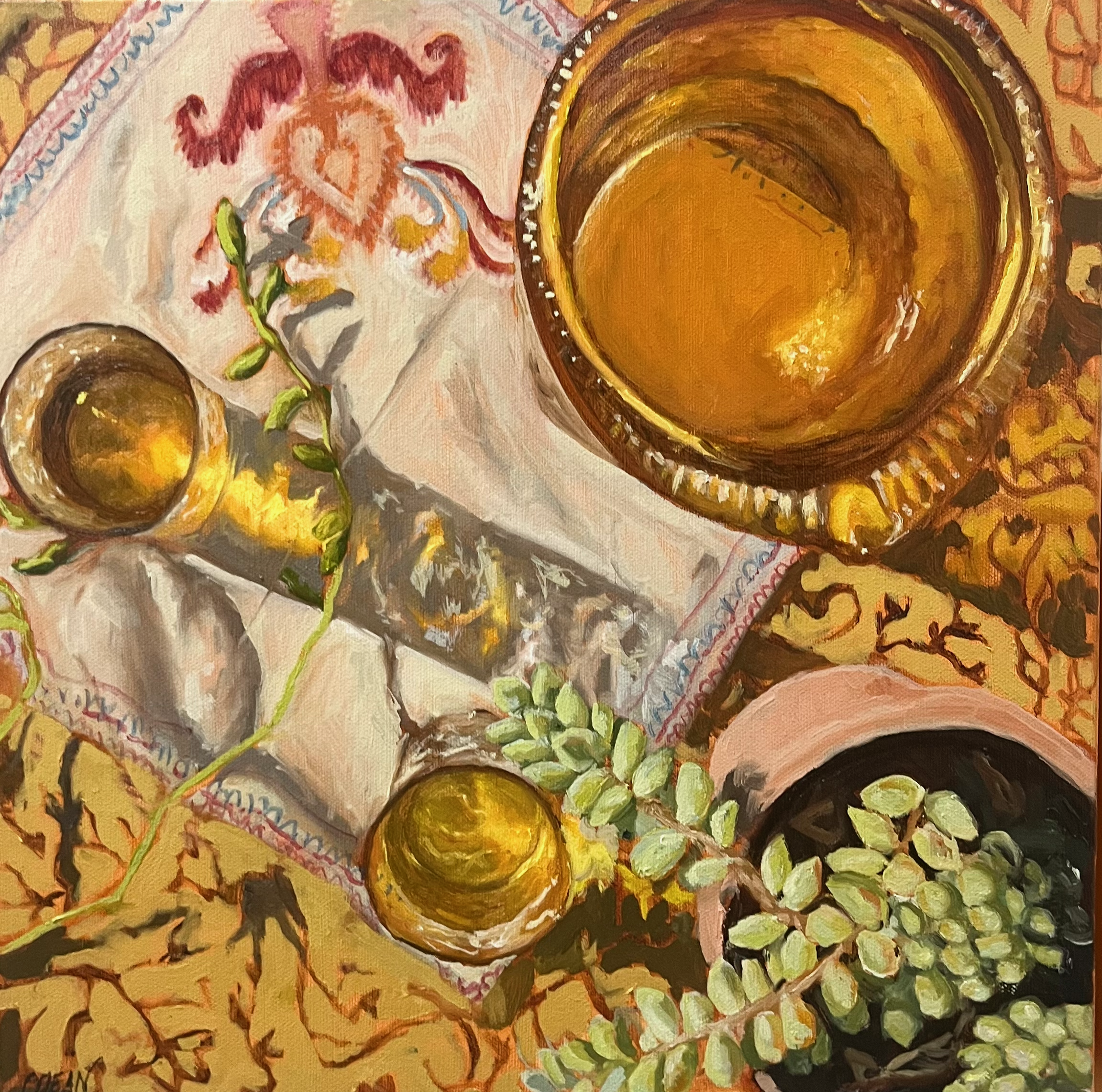 Golden 
2026
Oil on canvas
16 x 16"
