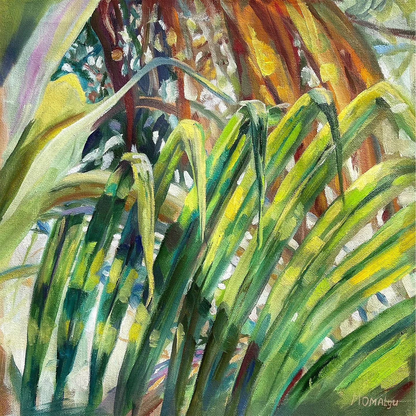 Second #tropical painting &ldquo;Tropical Symphony of Colors&rdquo; - as a warm reminder about vacation times .
For @squarefootshow 13.02