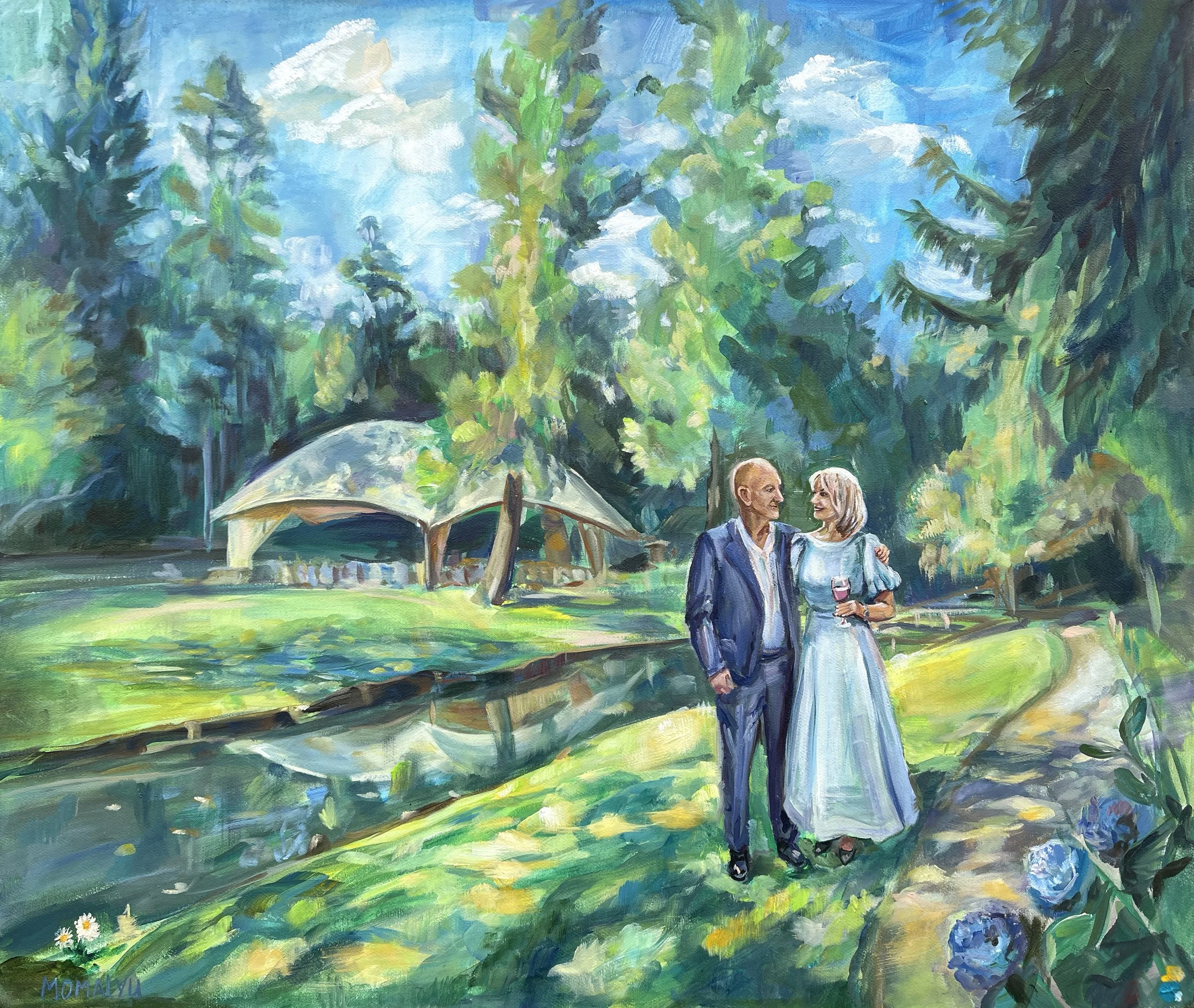 live painting at the anniversary, Volčji Potok