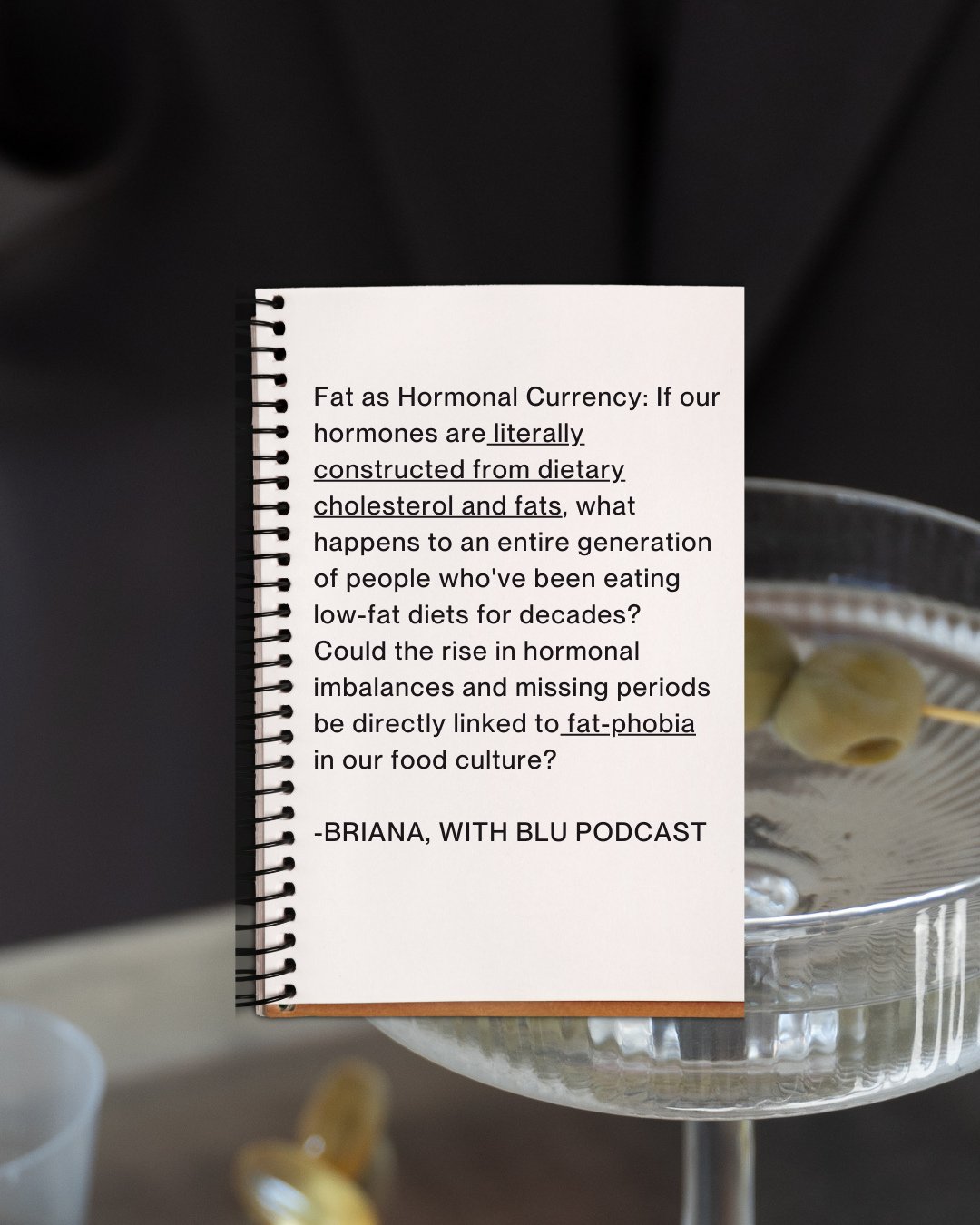 Fats literally make up our hormones, so if we have any hormonal issues, ensuring we're eating enough good quality fat is essential 🐟️⁠
⁠
Episode 22 now live wherever you get your podcasts !⁠
⁠
⁠
#healthpodcast #guthealth #naturopath #guthealthpodcas