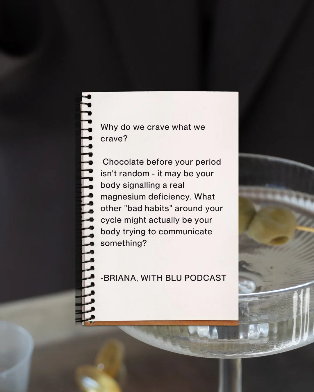 Every wondered why you can down a block of choc before your period ? Episode 24 explains why, listen wherever you get your poddys ! ⁠
⁠
⁠
#healthpodcast #naturopath #nutrition #cravings #pms