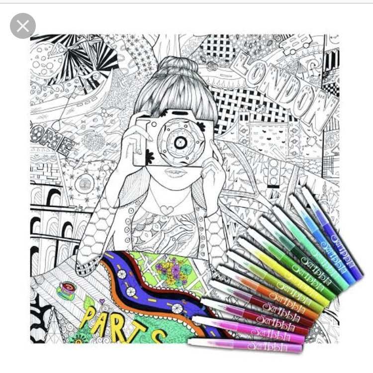 Colour Away 'On My Travels' Poster