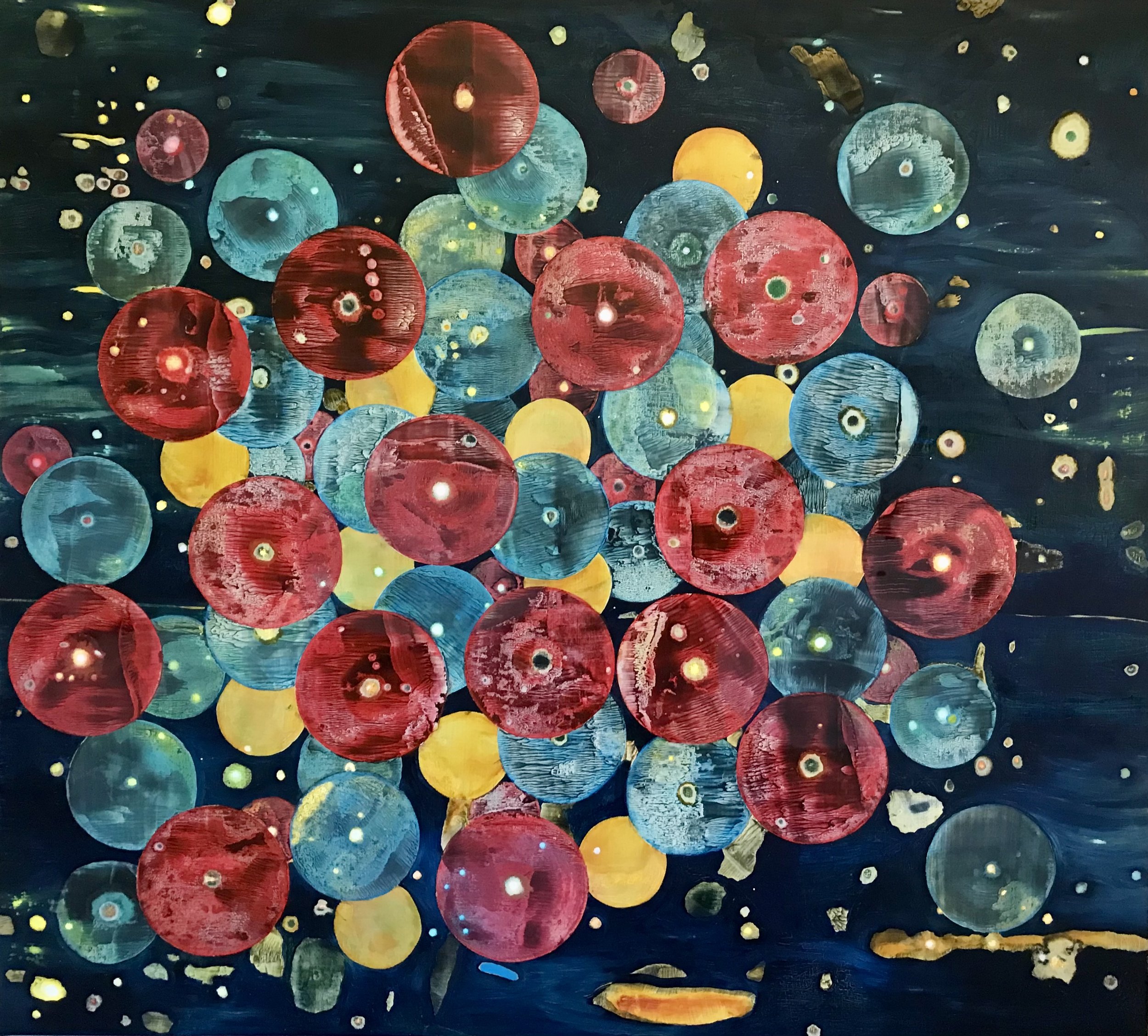 Primary Relations, 2024, oil on canvas, 101x112cm SOLD