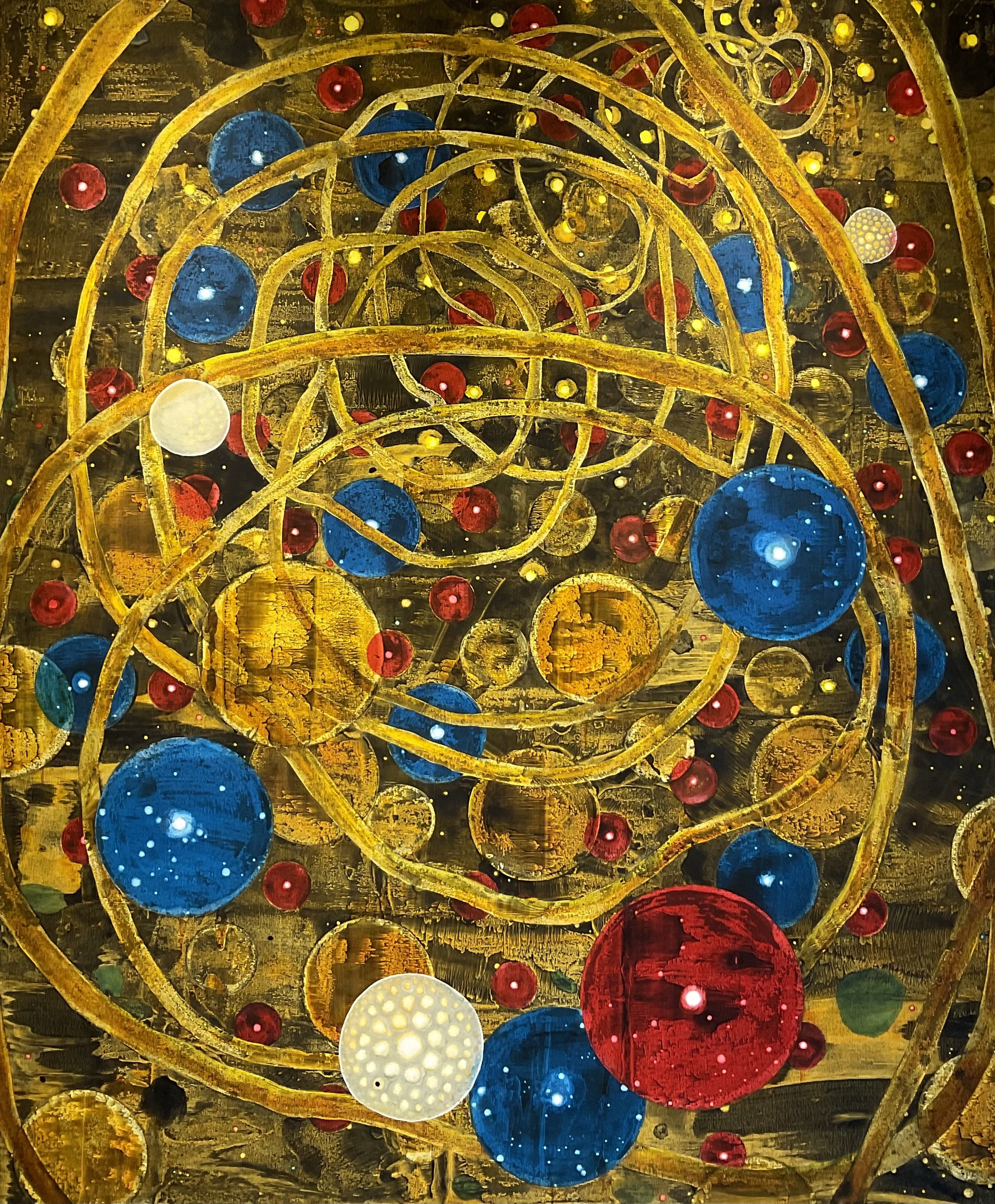 Worlds within Worlds, 2024, oil on canvas, 180x150cm