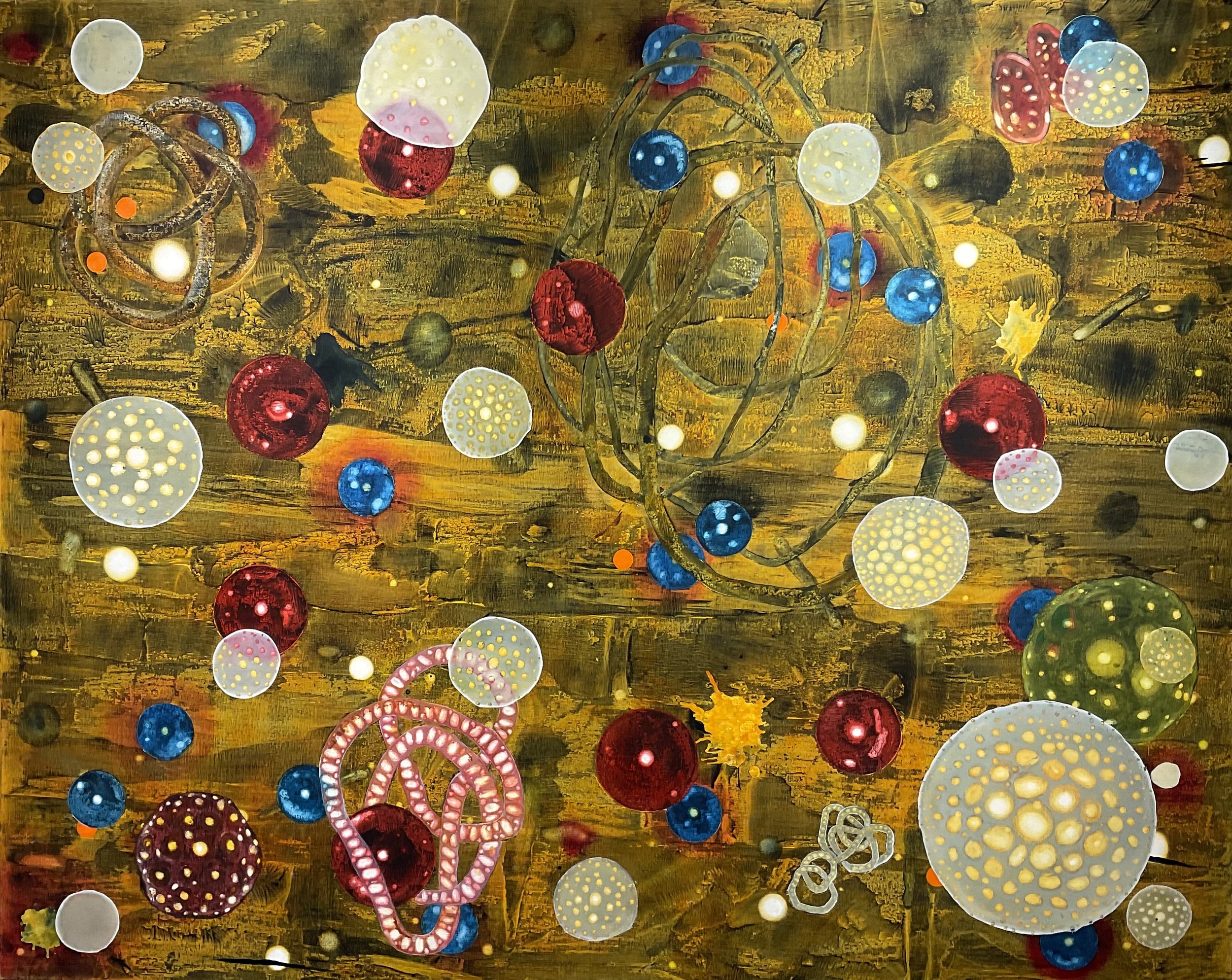 Organised and Connected, 2024, oil on canvas, 120x150cm SOLD