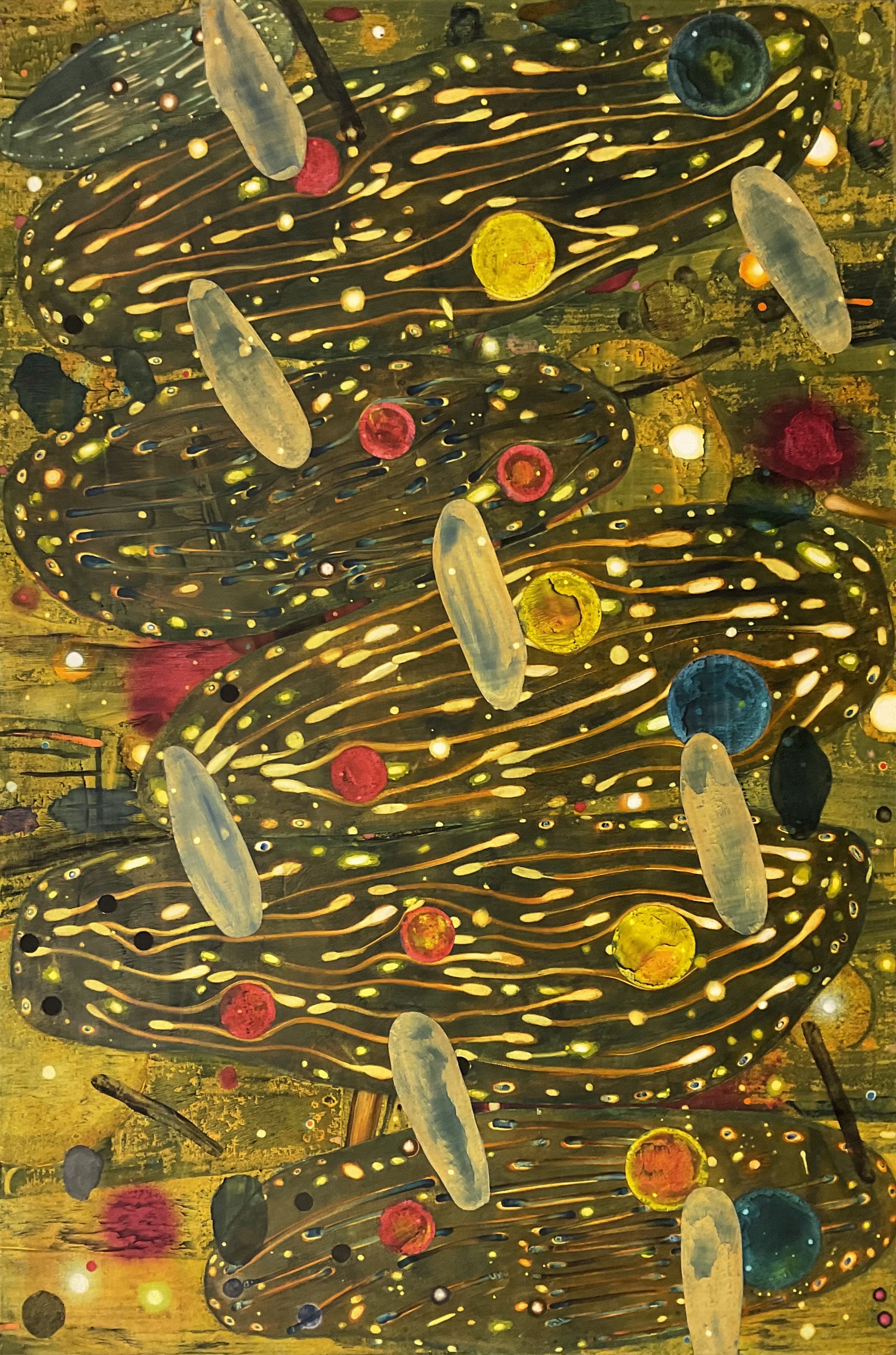 Beneath the Surface, 2024, oil on canvas, 160x110cm