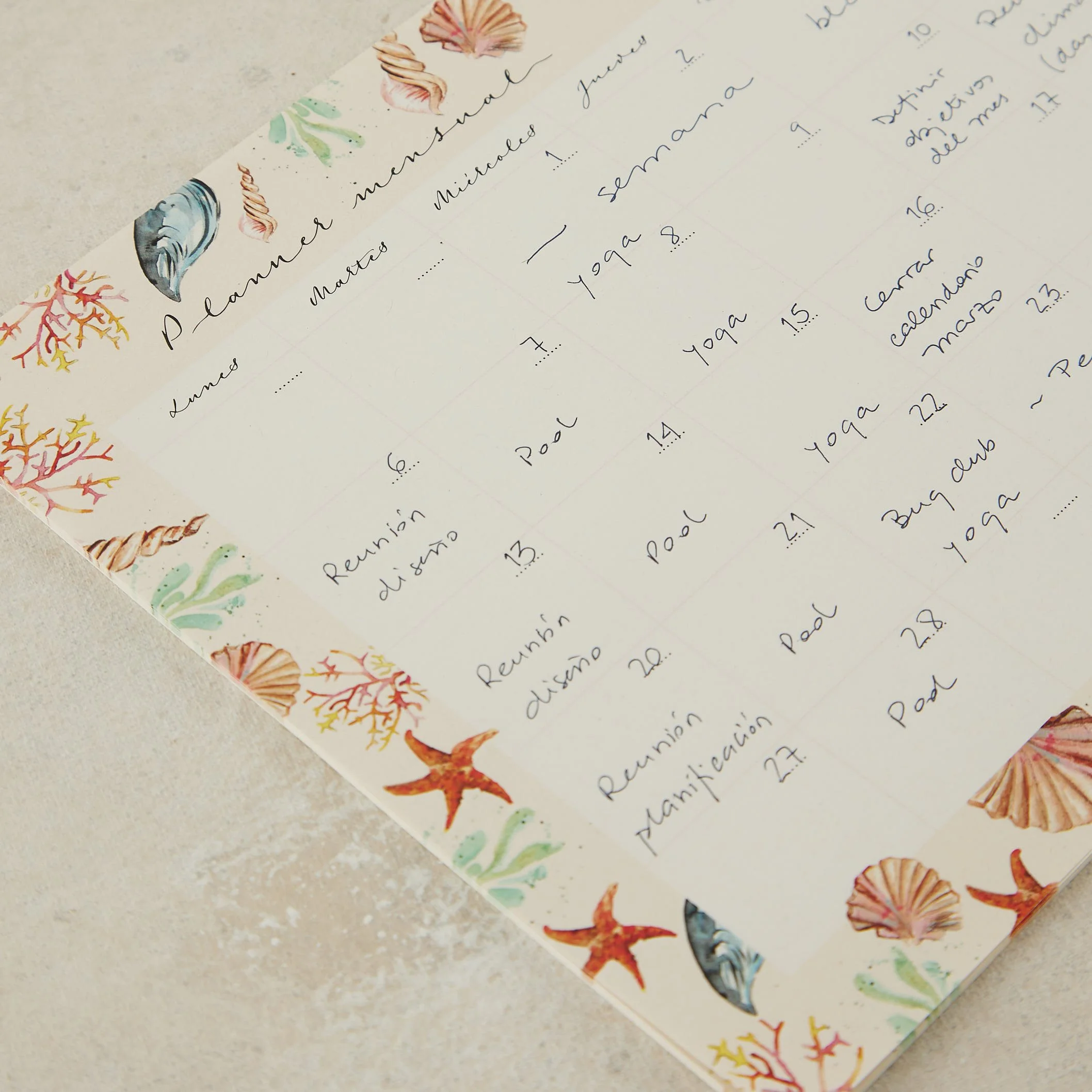 Planificador mensual