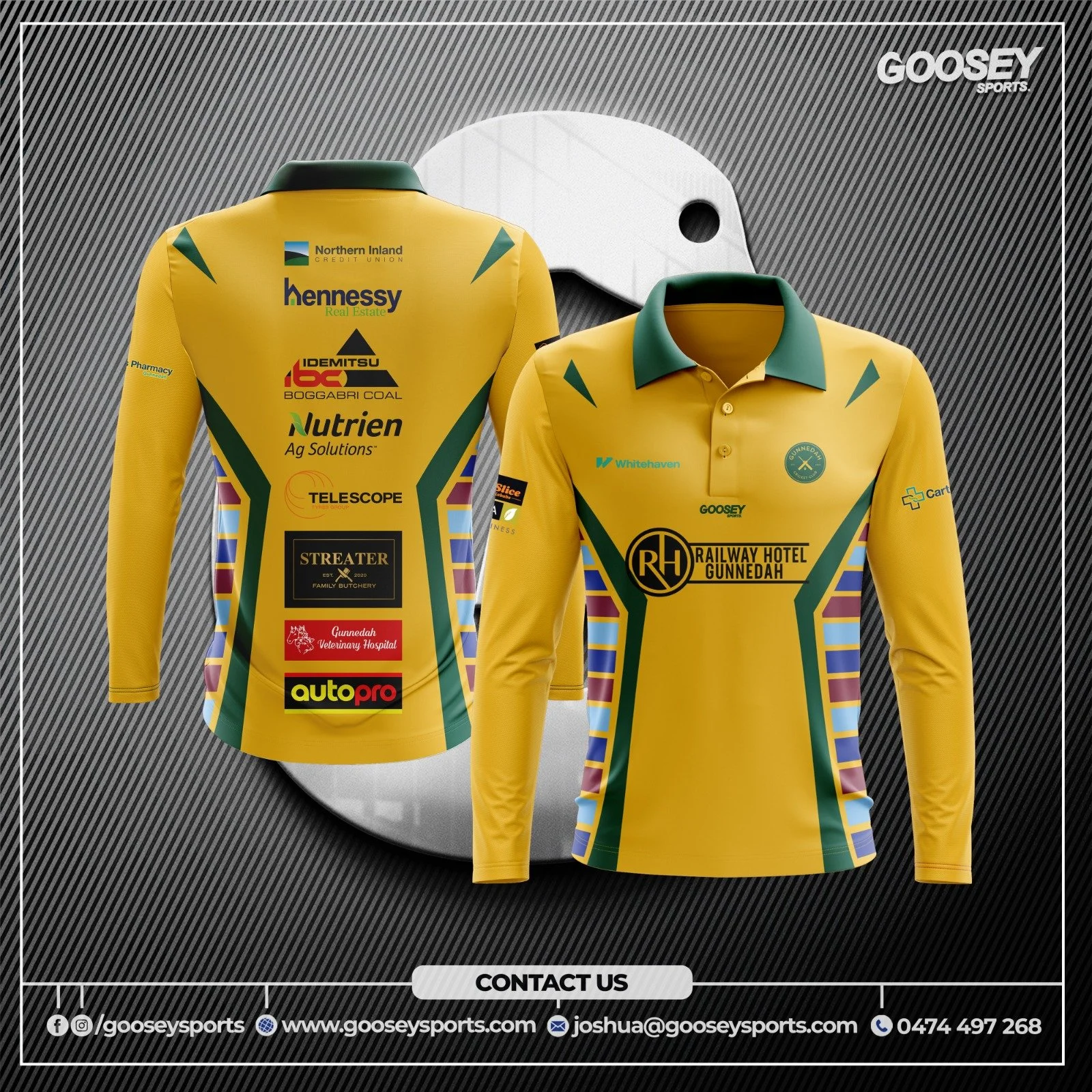 Gunnedah Cricket Long Sleeve Playing Polo