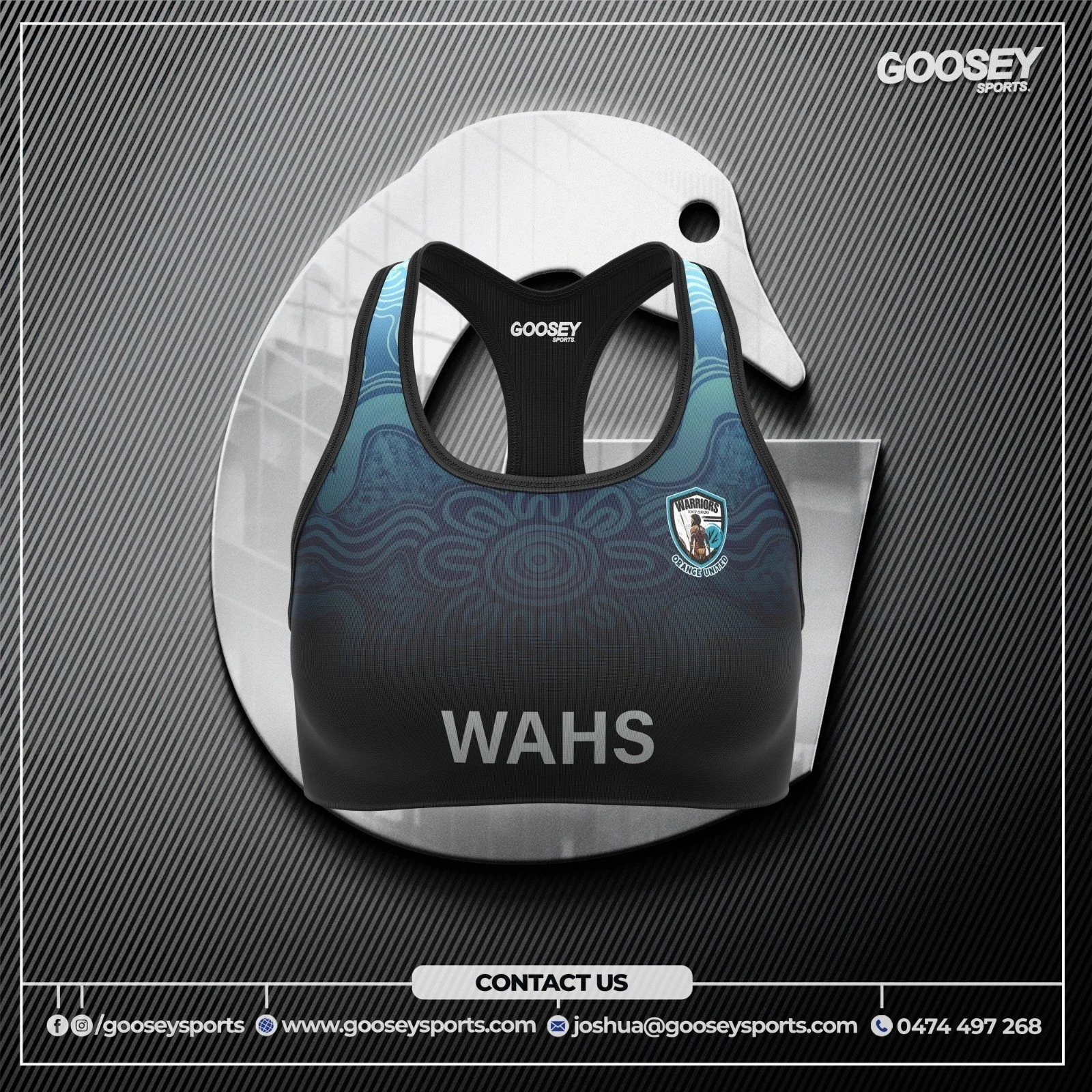 Womens Sports Bra - Black