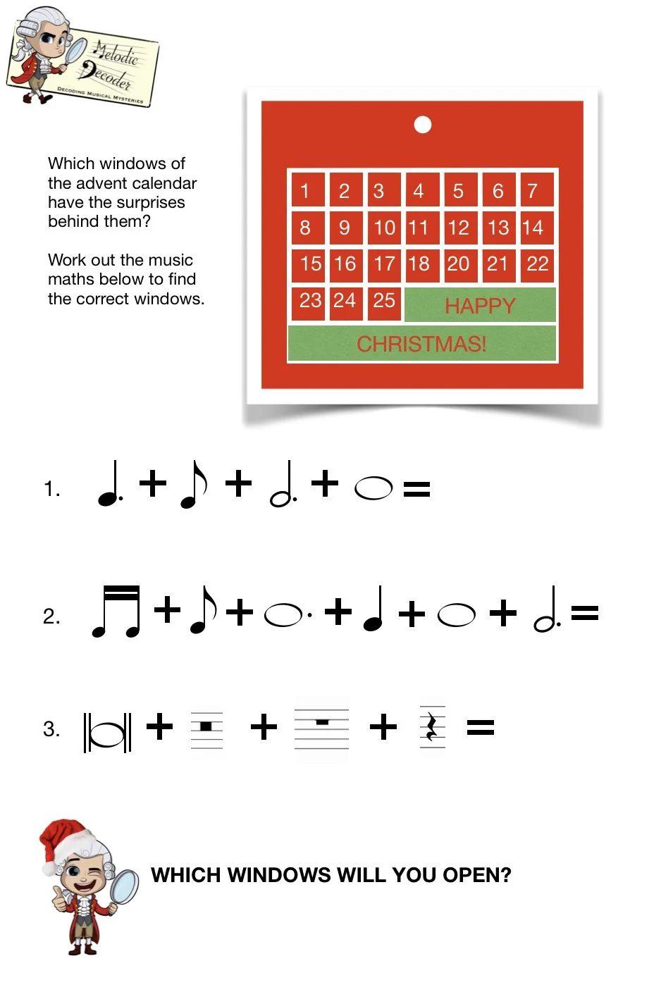 Musical Note Decoder Time signatures activity — Melodic Decoder music theory