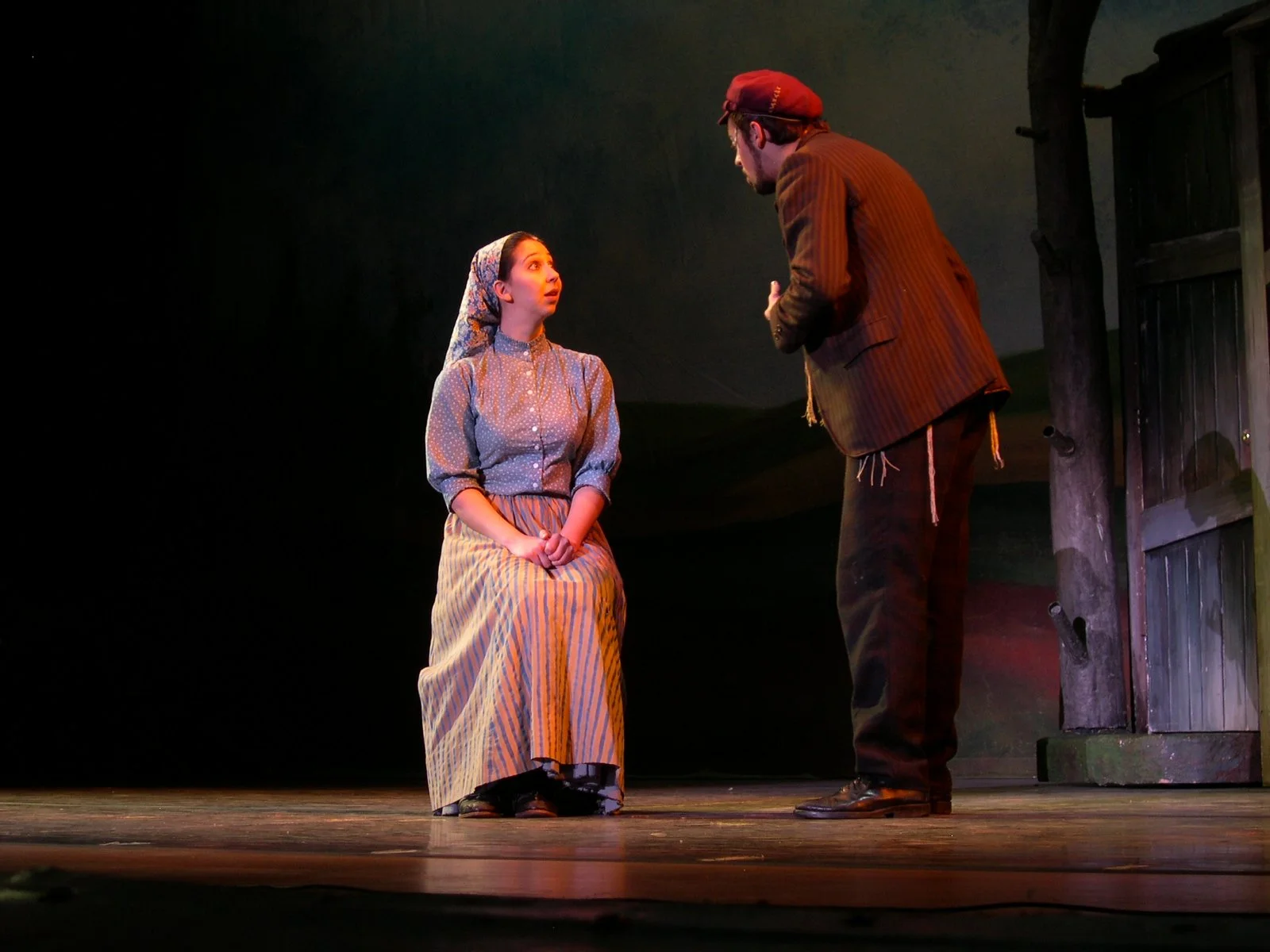 As Tzeitel in Fiddler on the Roof (with Dylan Godwin as Motel) 40th anniversary national tour (North America) 2004-2005