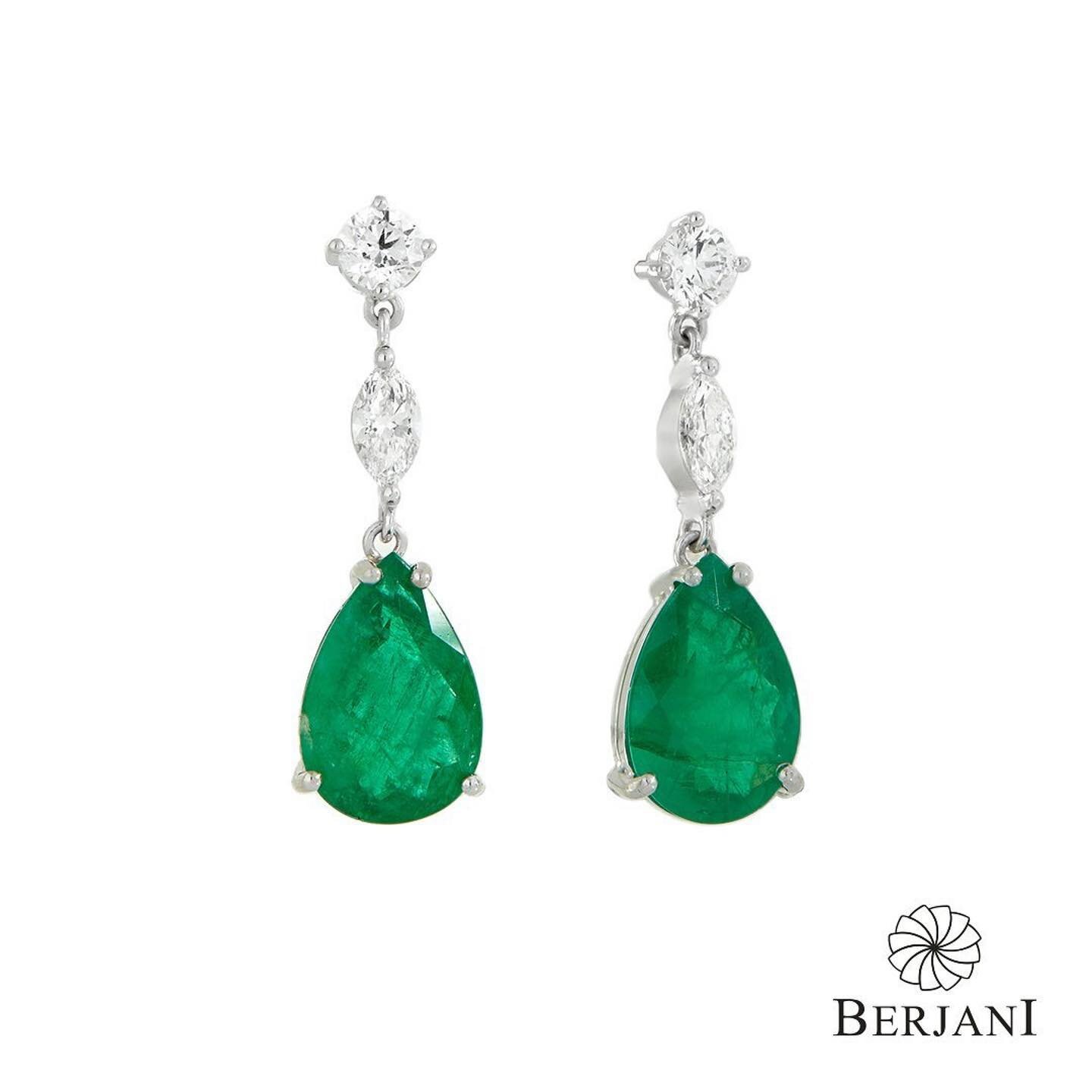 BERJANI Bespoke - Celebrating the May gemstone with a custom designed , handcrafted in white gold, stunning pair of natural emerald and diamond drop style earrings&hellip;. suited our lovely client perfectly&hellip;

#berjanijewels #berjanijewellers 