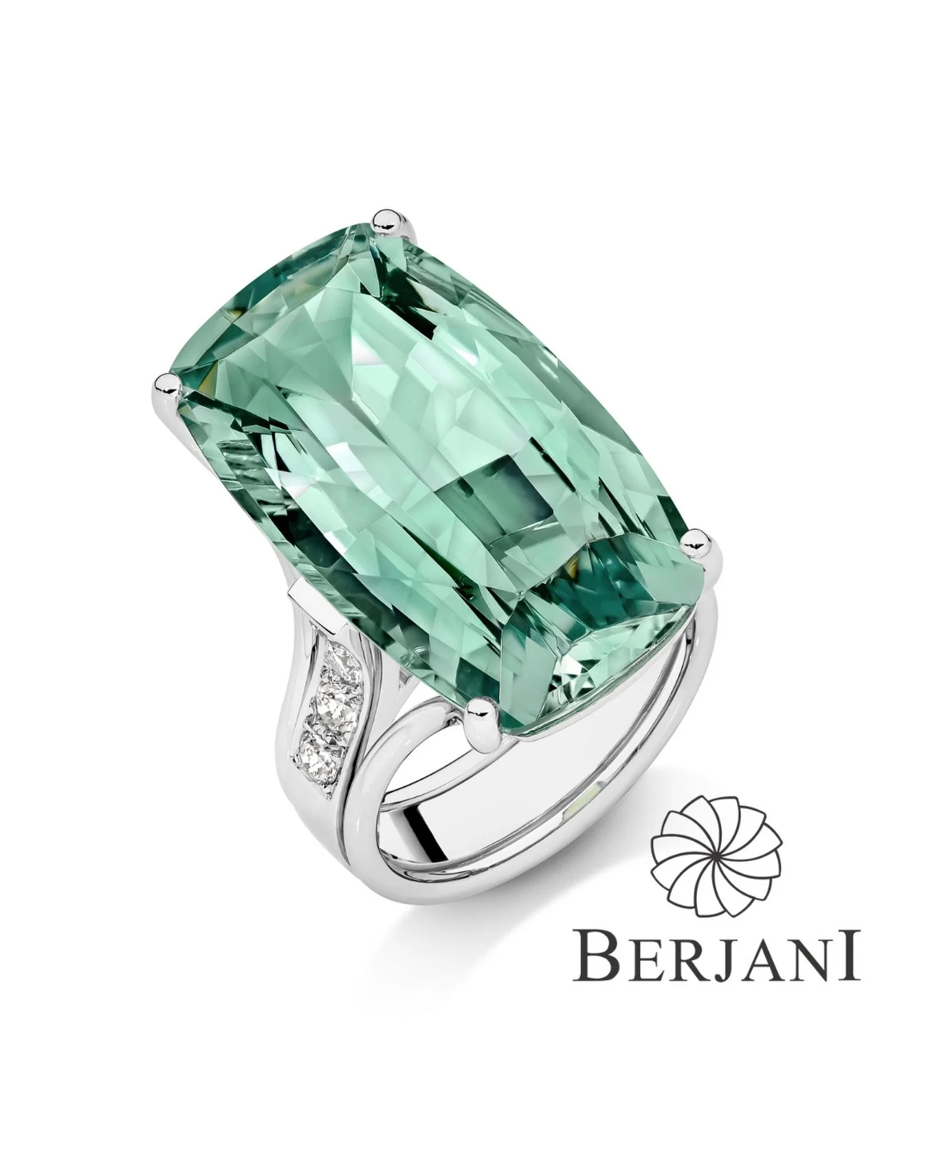 BERJANI Signature - Aquamarine and diamond ring, handcrafted in white gold and set with a stunning greenish blue barrel cut Aquamarine with natural diamonds down the sides&hellip; 
#gold #aquamarine #diamonds #ring #finejewellery 

According to the G