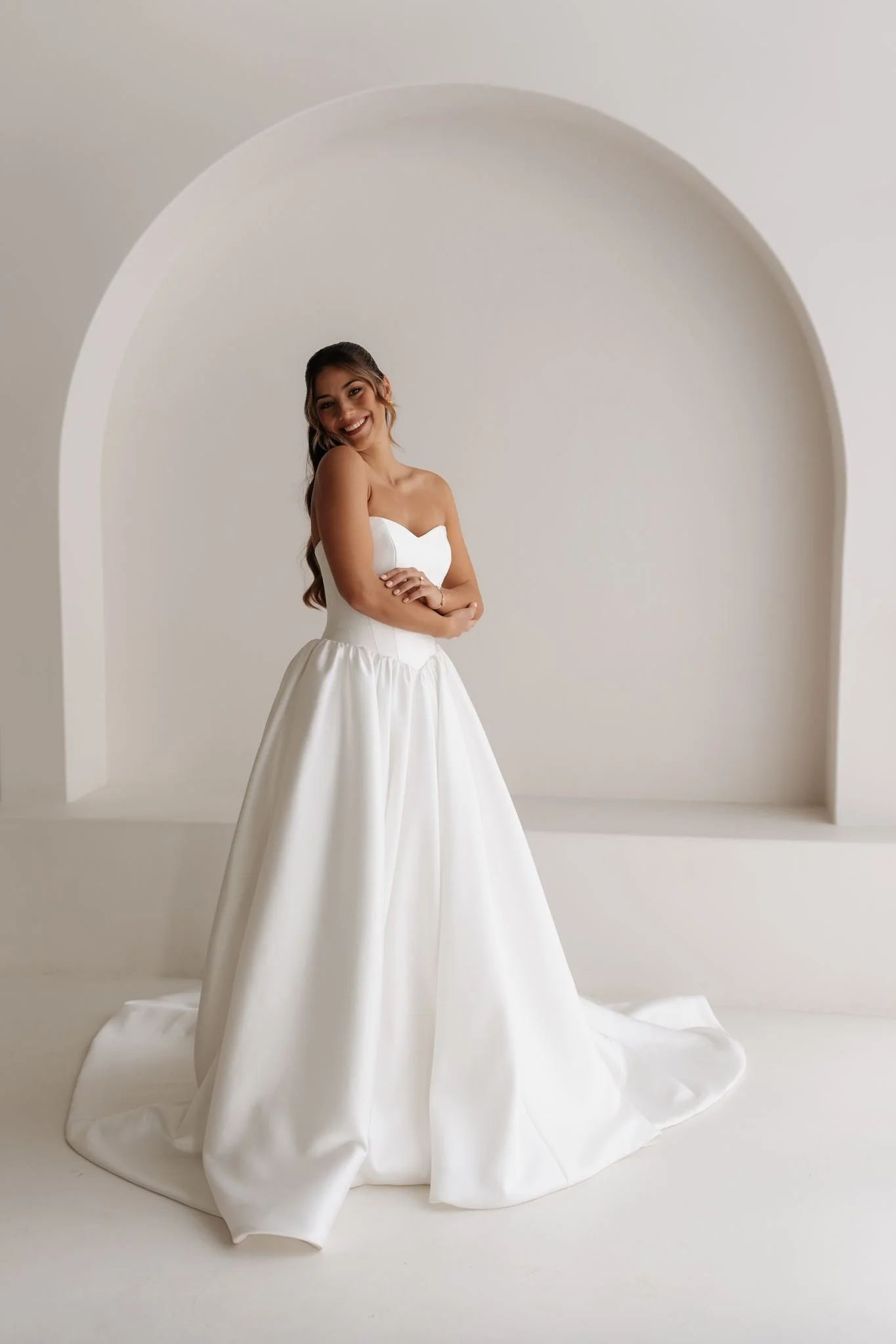 Erin Clare Bridal Cyndi Basque Waist Strapless Gown