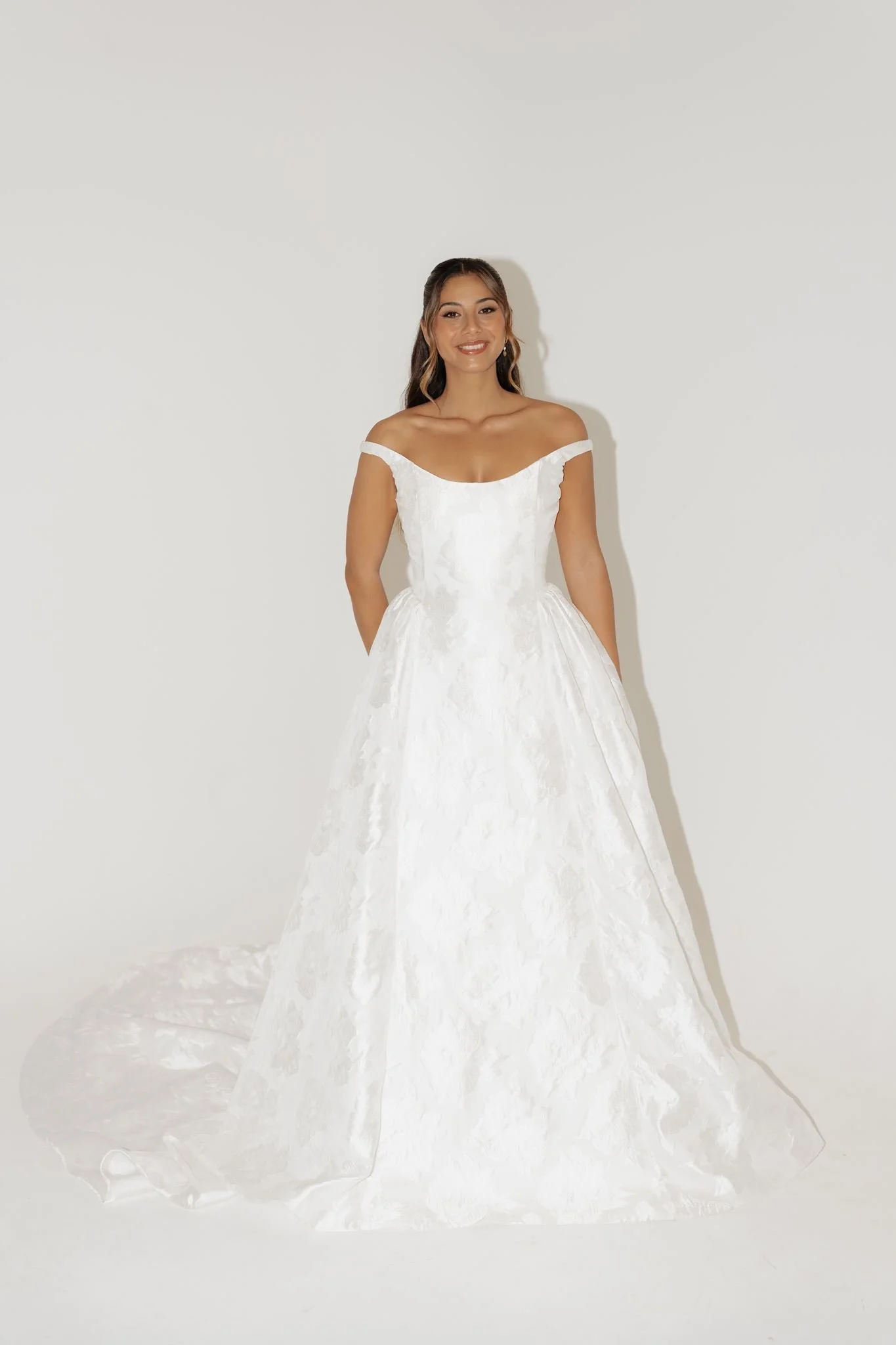 Erin Clare Bridal Posie Off Shoulder Ballgown