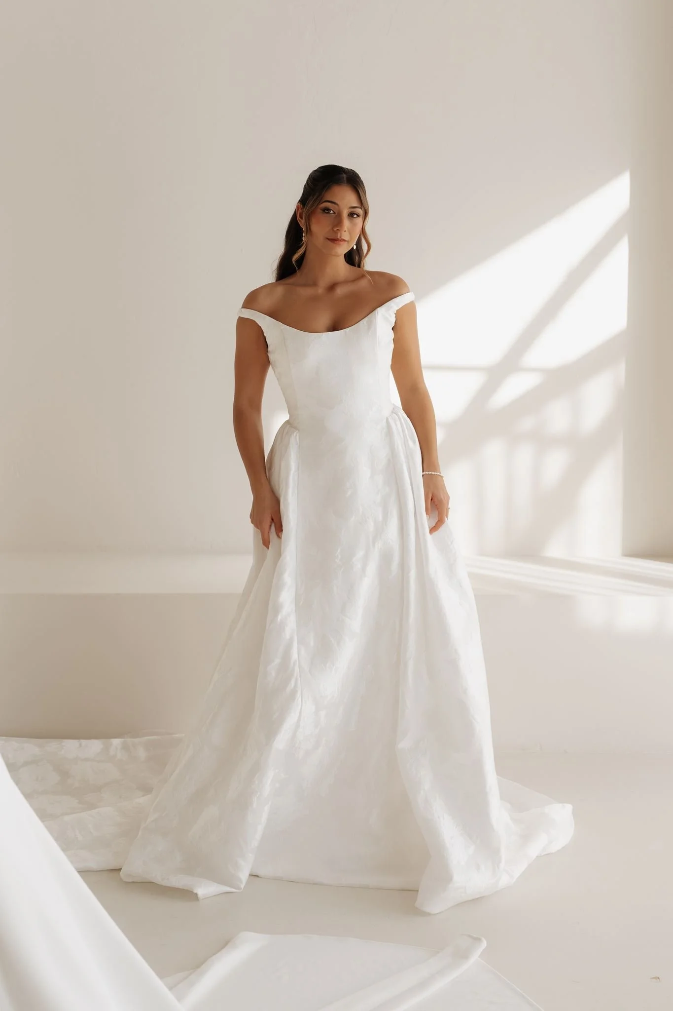 Erin Clare Bridal Posie Off Shoulder Ballgown